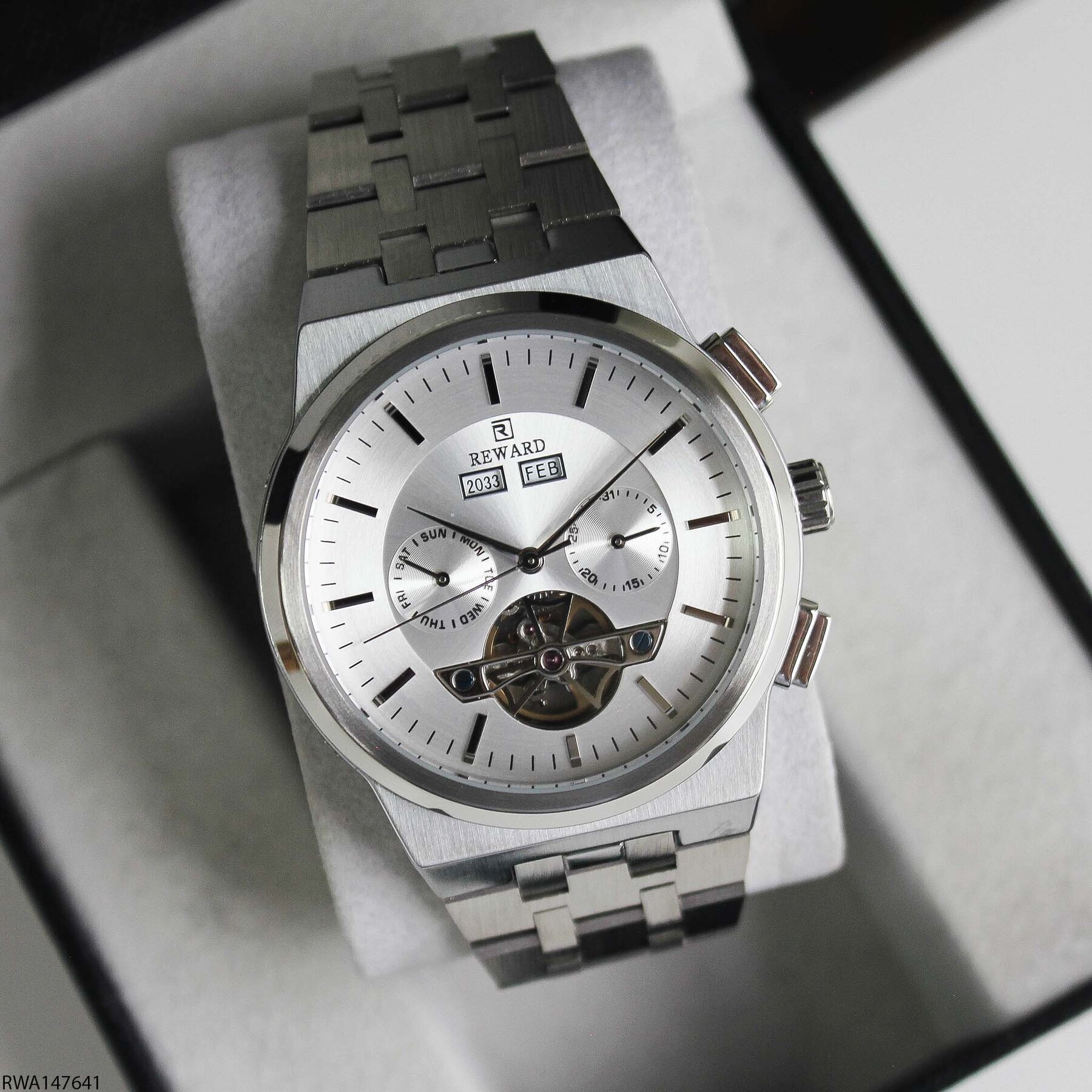 Reward RWA147691 Çelik Kordonlu Otomatik Erkek Kol Saati