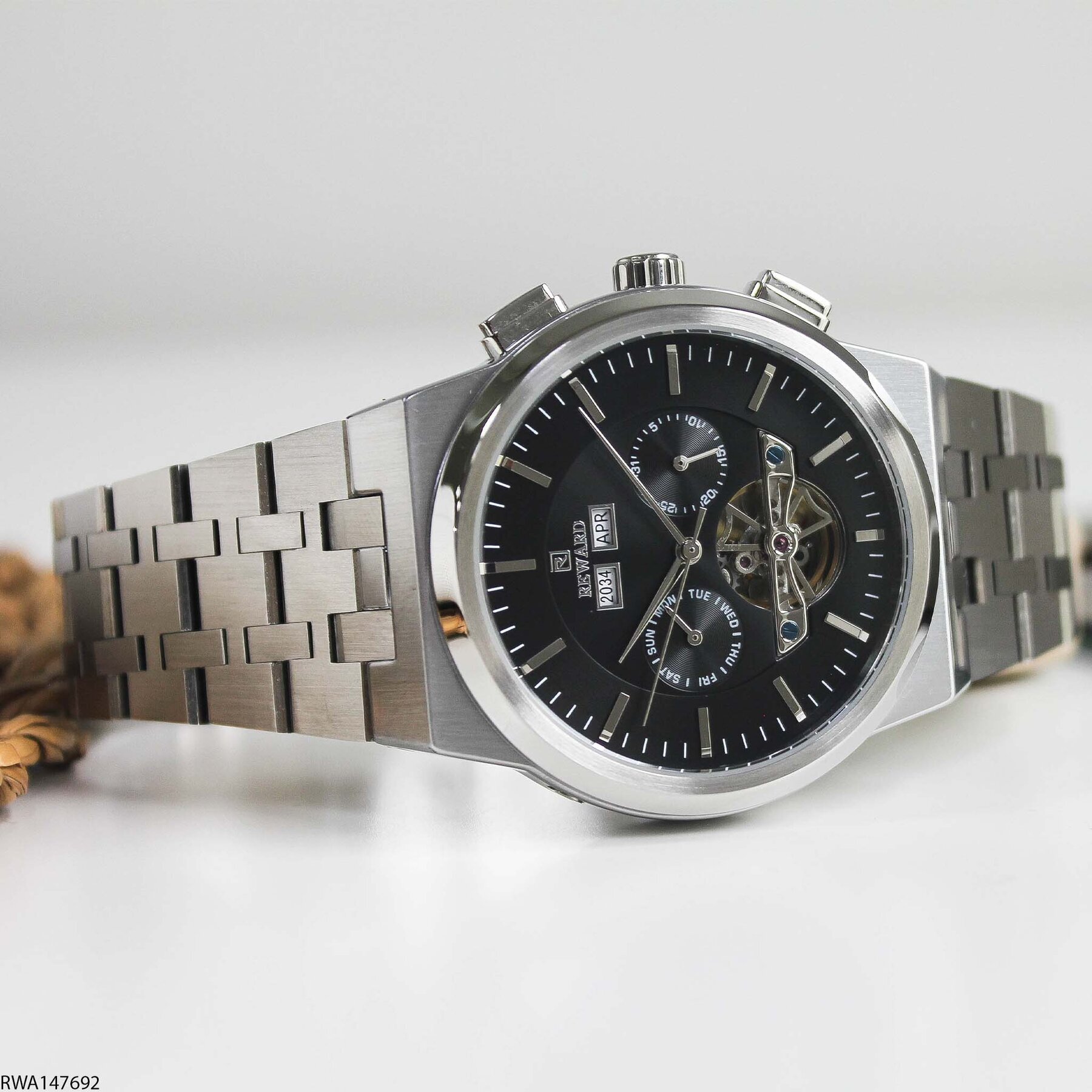 Reward RWA147692 Çelik Kordonlu Otomatik Erkek Kol Saati