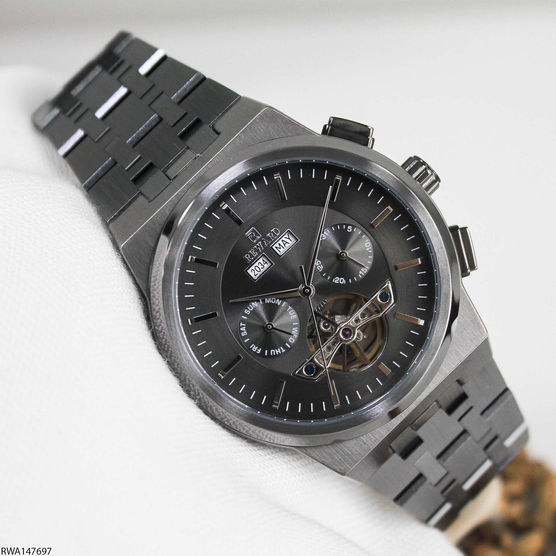 Reward RWA147697 Çelik Kordonlu Otomatik Erkek Kol Saati