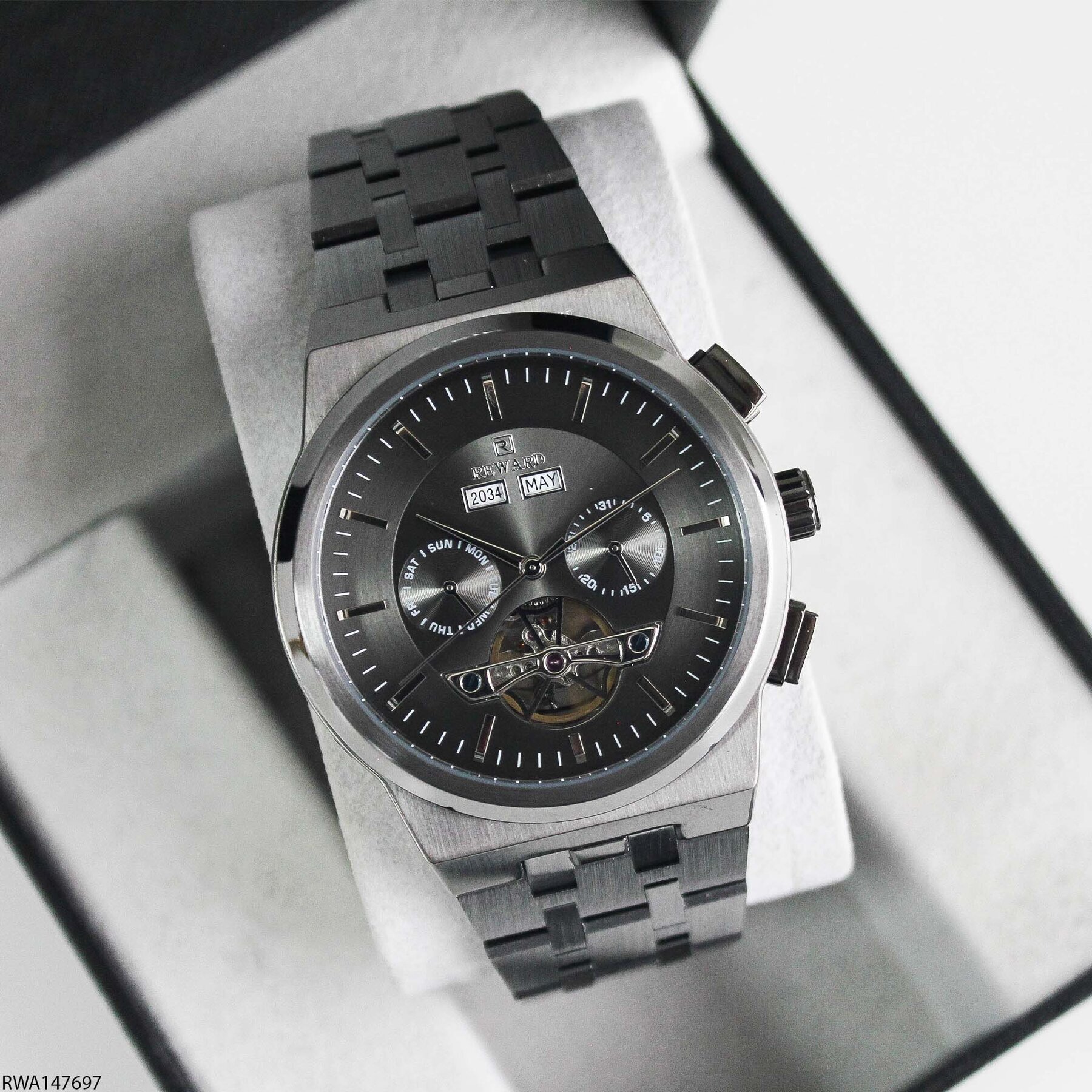 Reward RWA147697 Çelik Kordonlu Otomatik Erkek Kol Saati