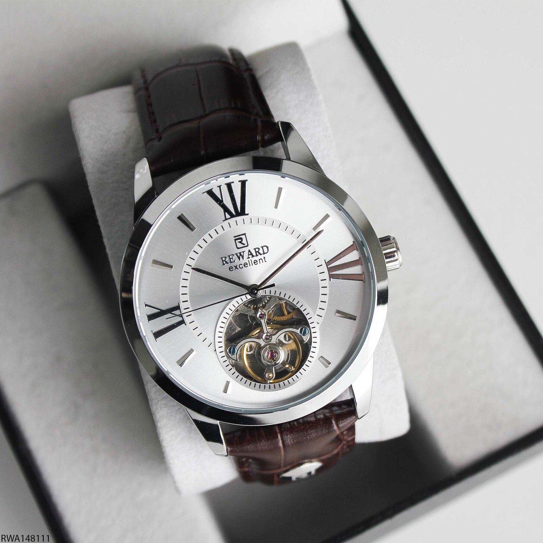 Reward RWA148111 Deri Kordonlu Otomatik Erkek Kol Saati
