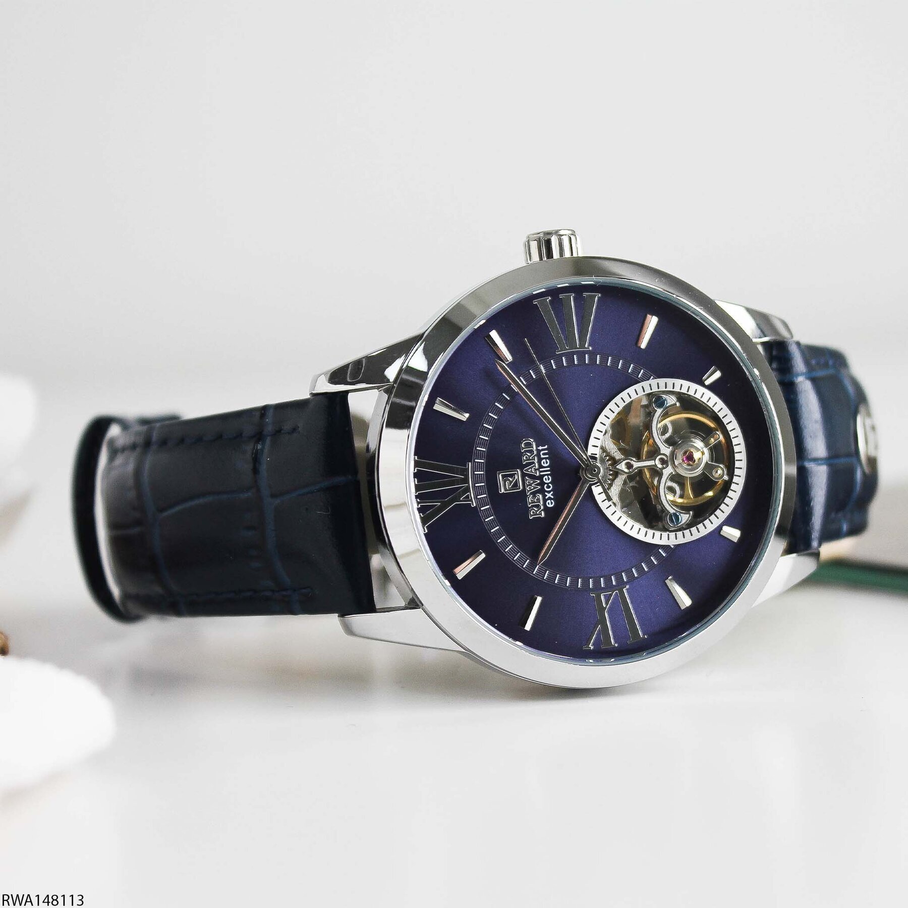 Reward RWA148113 Deri Kordonlu Otomatik Erkek Kol Saati