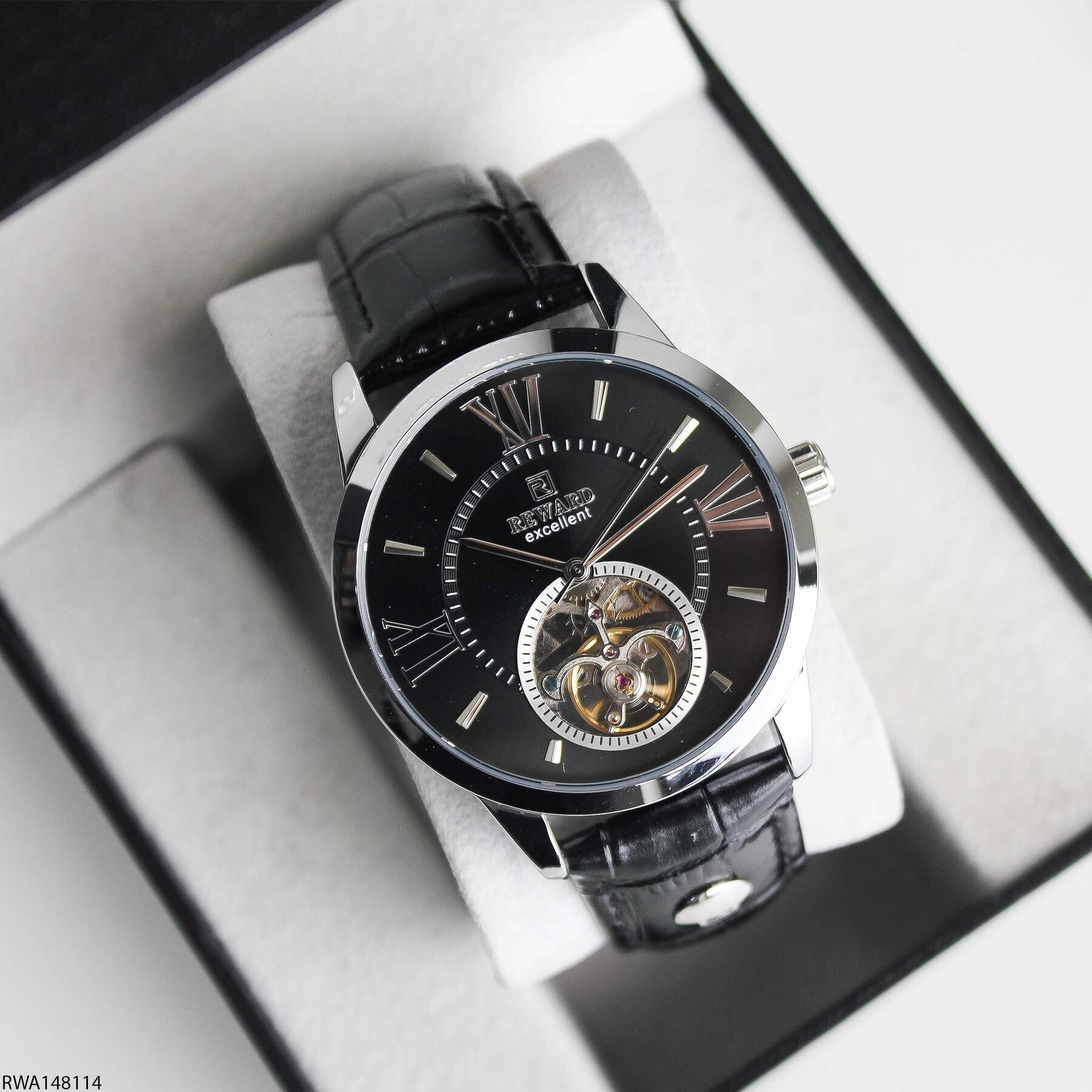 Reward RWA148114 Deri Kordonlu Otomatik Erkek Kol Saati