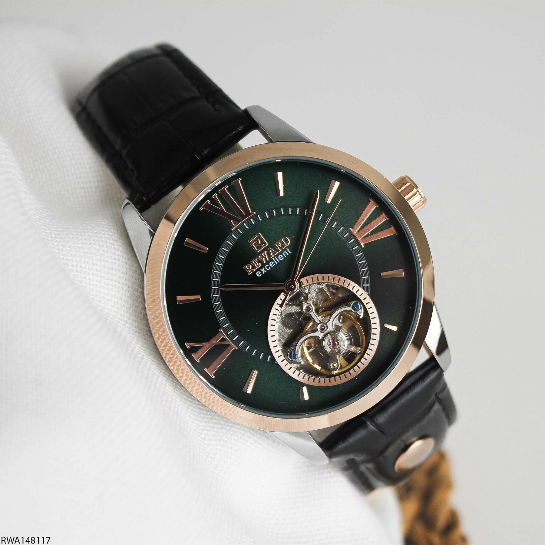 Reward RWA148117 Deri Kordonlu Otomatik Erkek Kol Saati