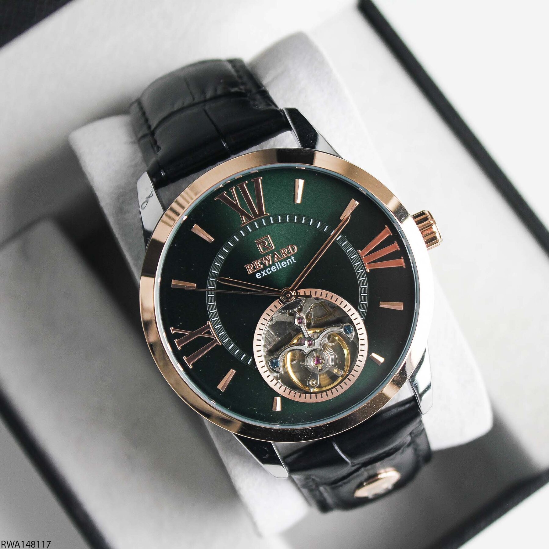 Reward RWA148117 Deri Kordonlu Otomatik Erkek Kol Saati