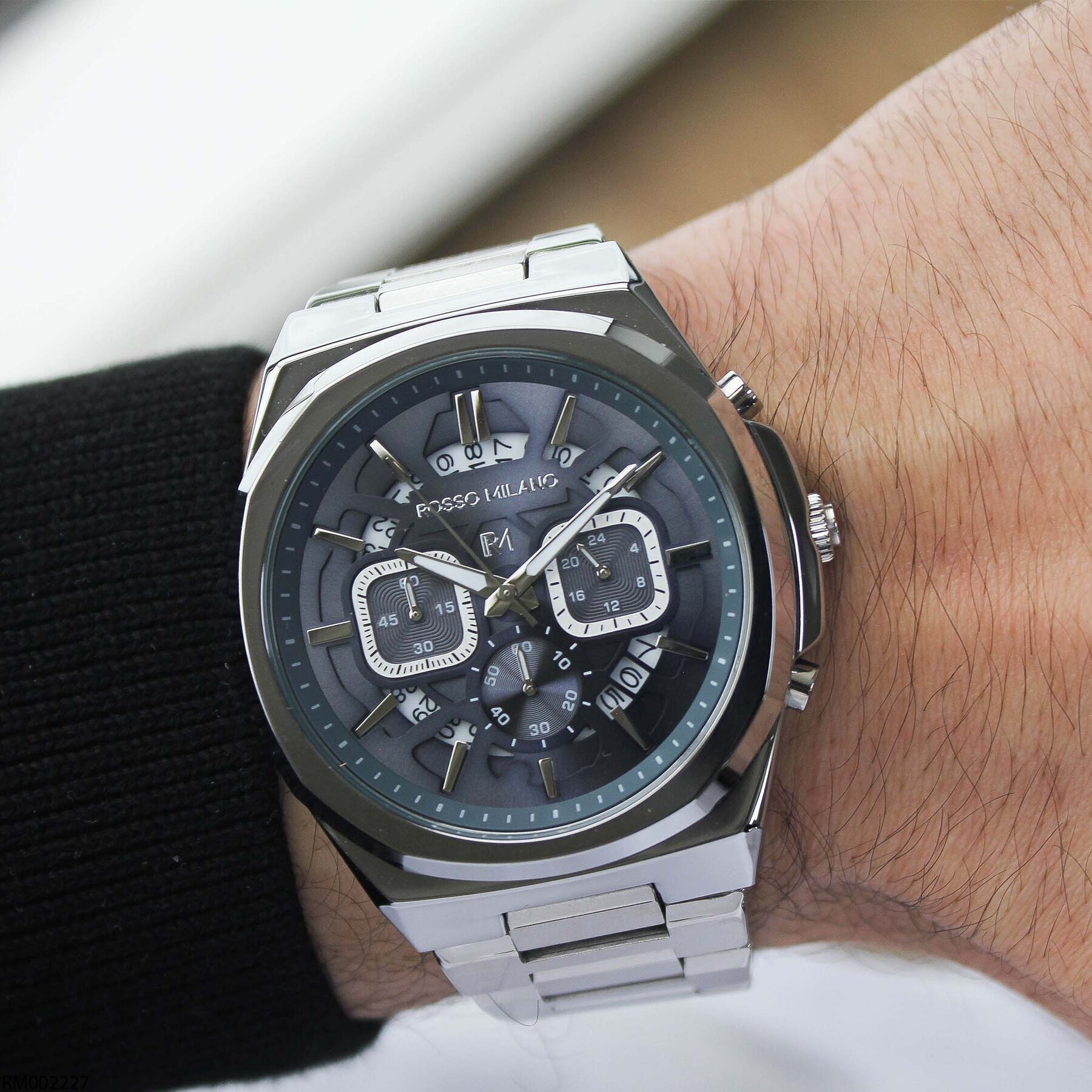 Rosso Milano RM002227 Çelik Kordonlu Erkek Kol Saati