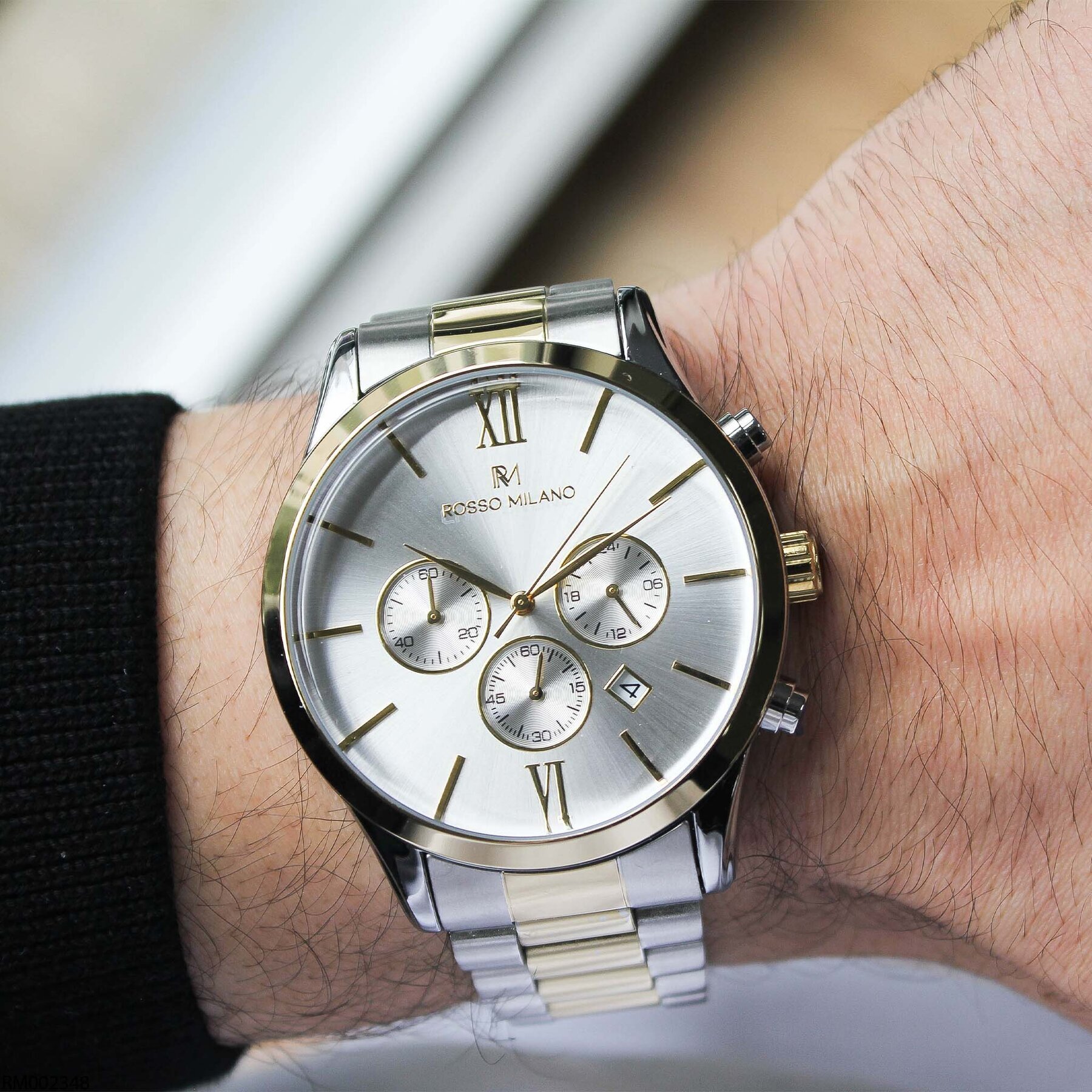 Rosso Milano RM002348 Çelik Kordonlu Erkek Kol Saati
