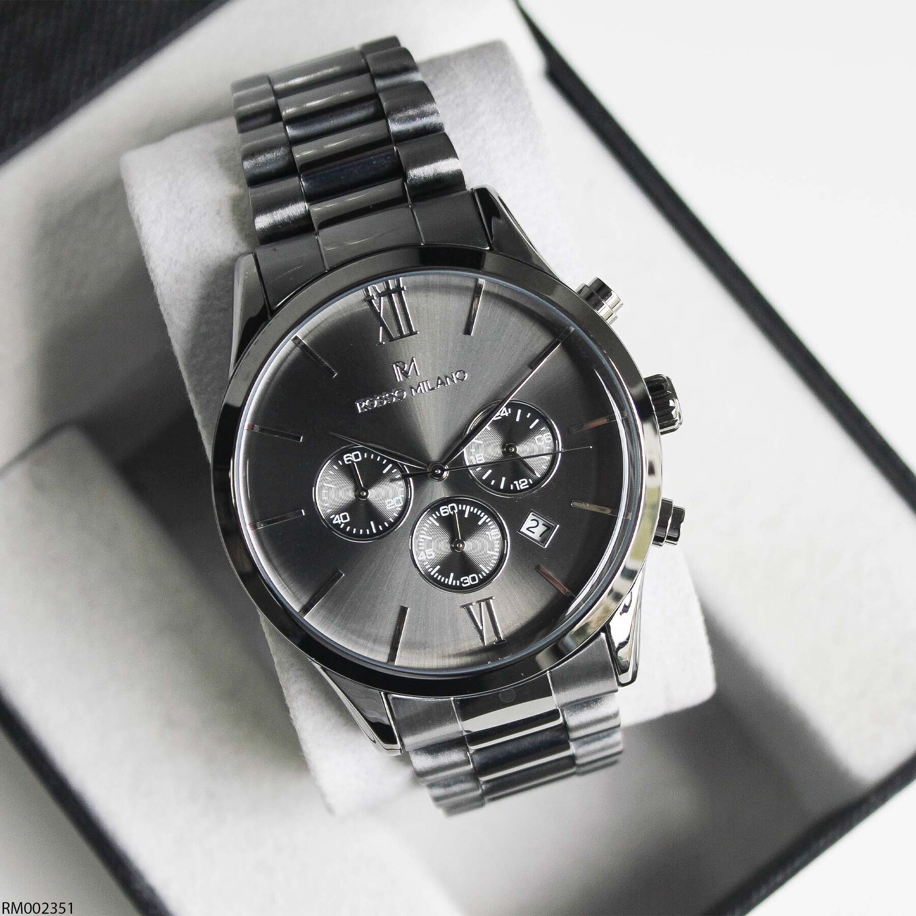 Rosso Milano RM002351 Çelik Kordonlu Erkek Kol Saati