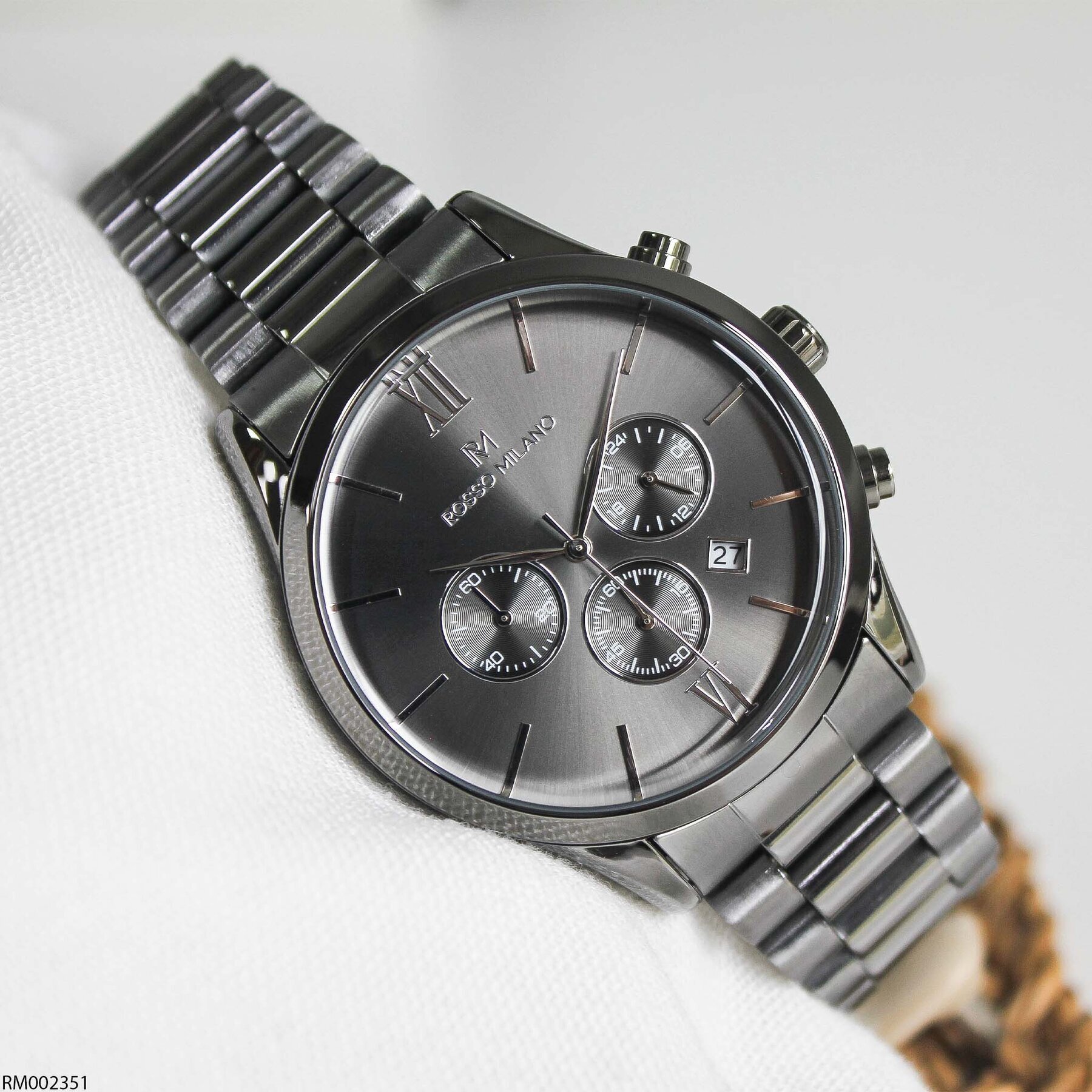 Rosso Milano RM002351 Çelik Kordonlu Erkek Kol Saati