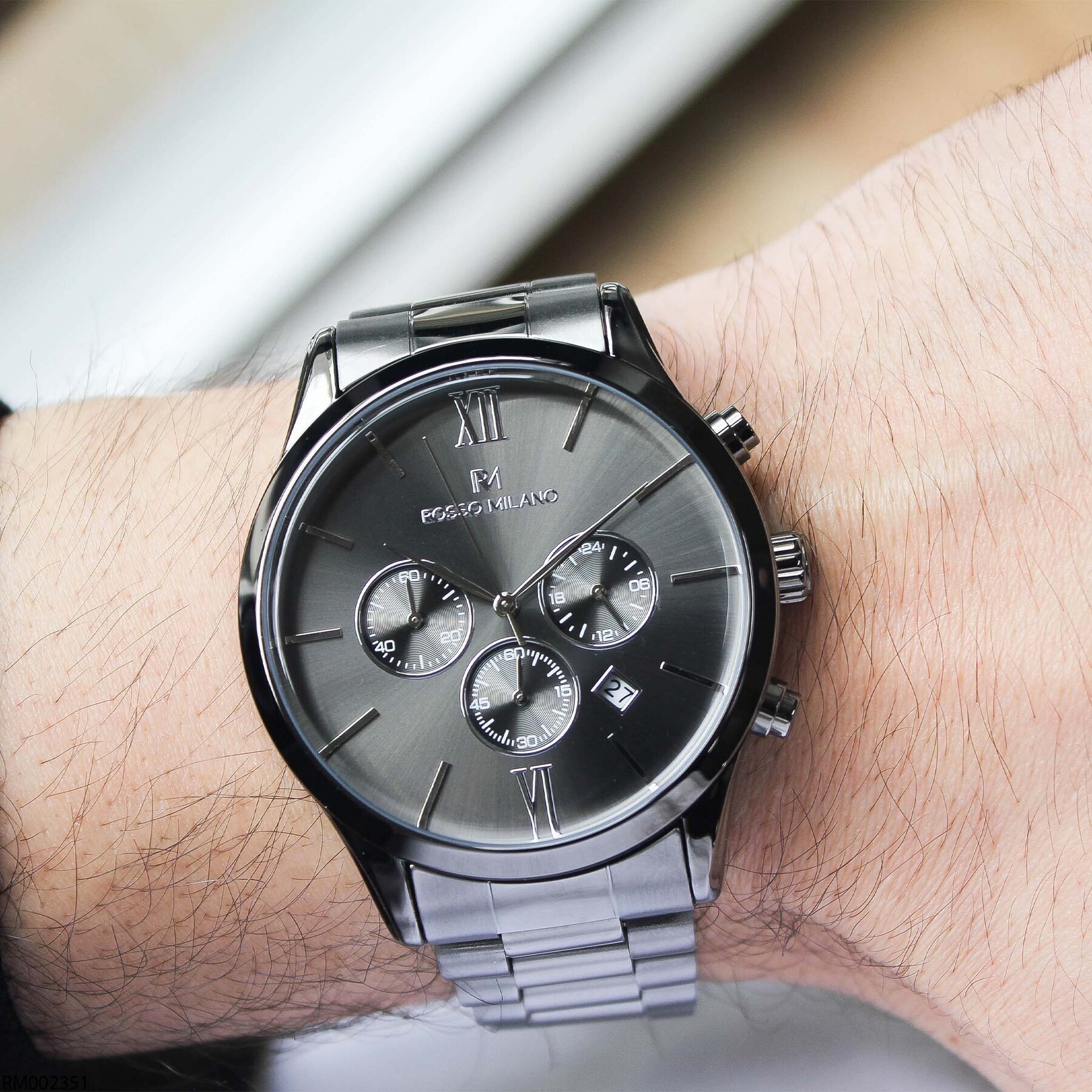 Rosso Milano RM002351 Çelik Kordonlu Erkek Kol Saati