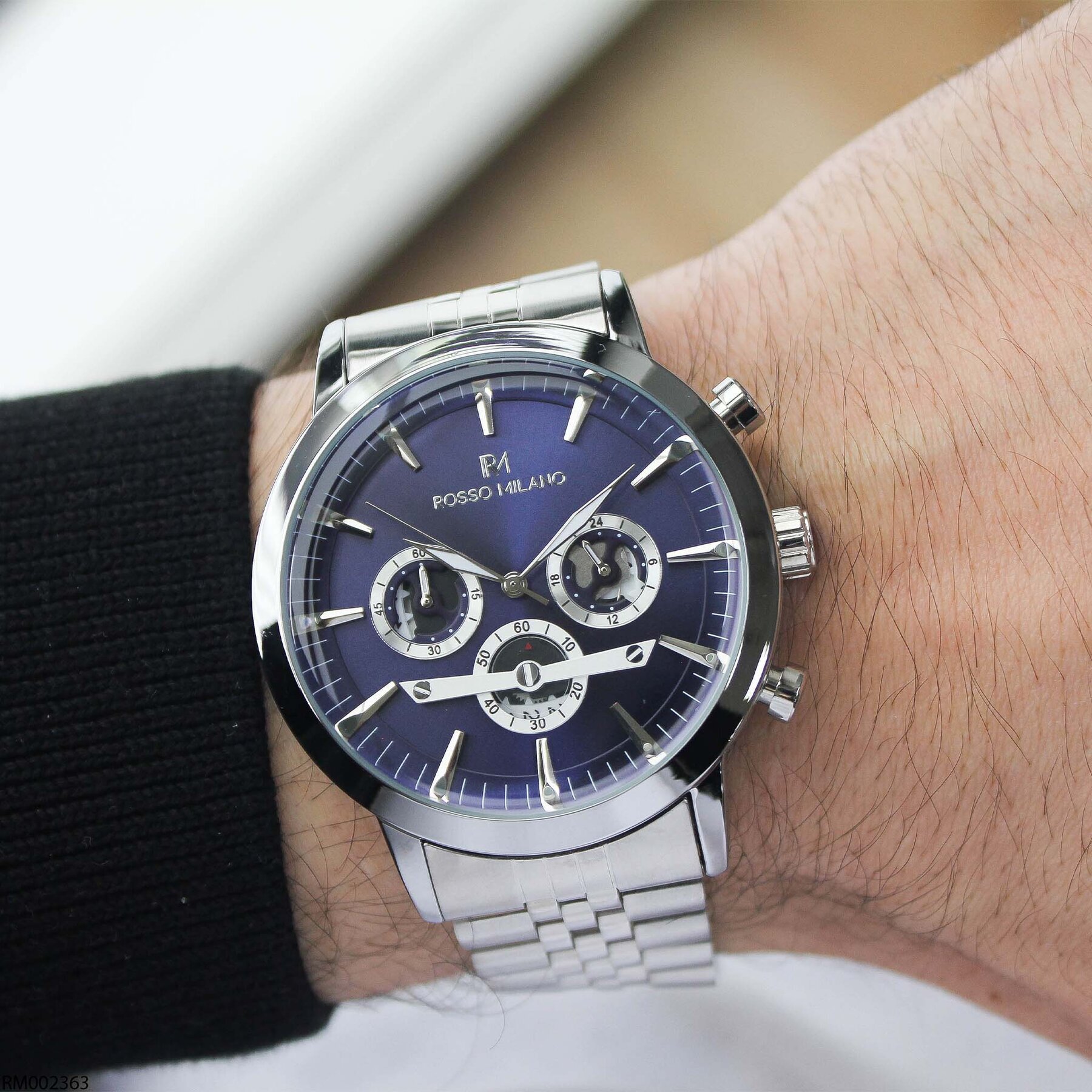 Rosso Milano RM002363 Çelik Kordonlu Erkek Kol Saati