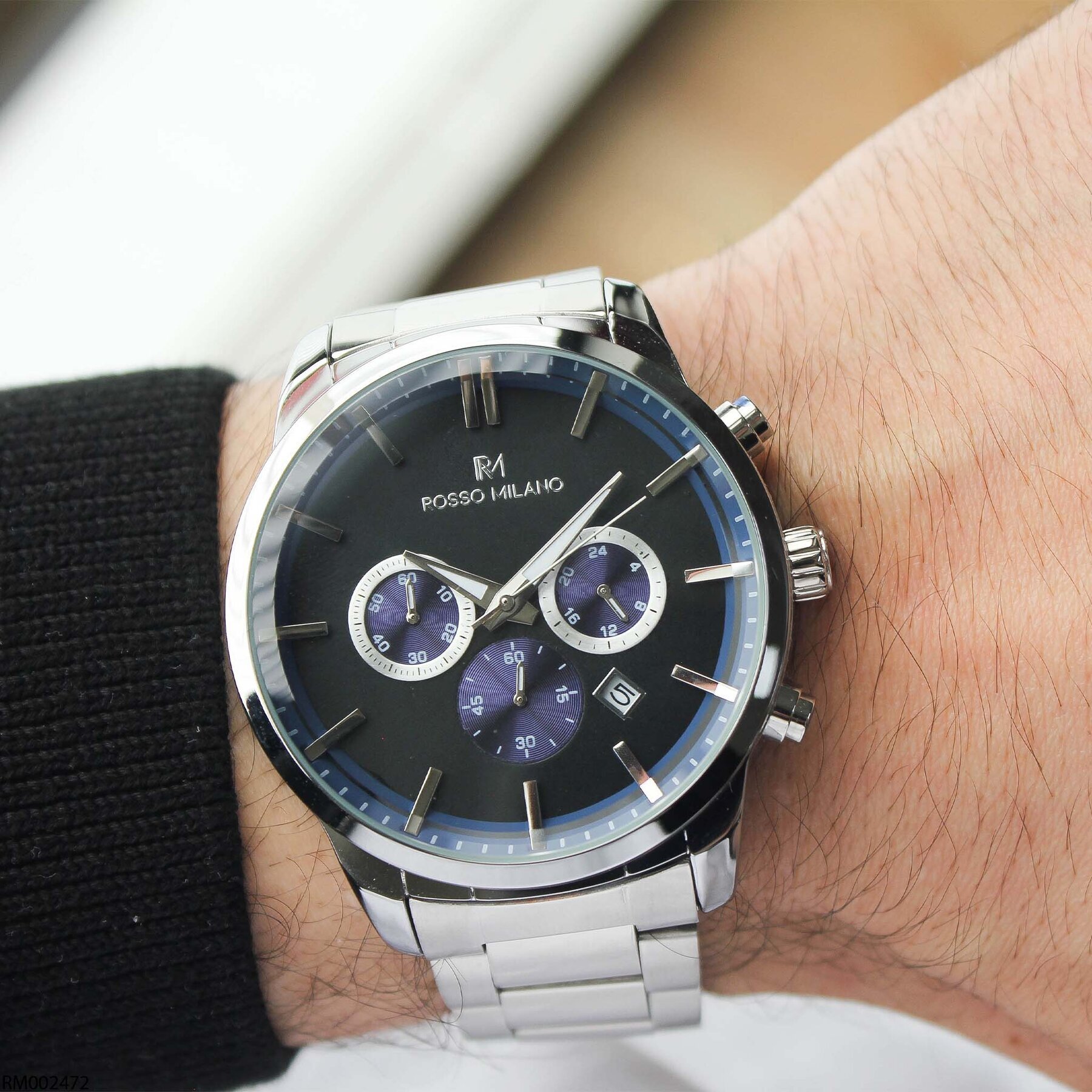 Rosso Milano RM002472 Çelik Kordonlu Erkek Kol Saati