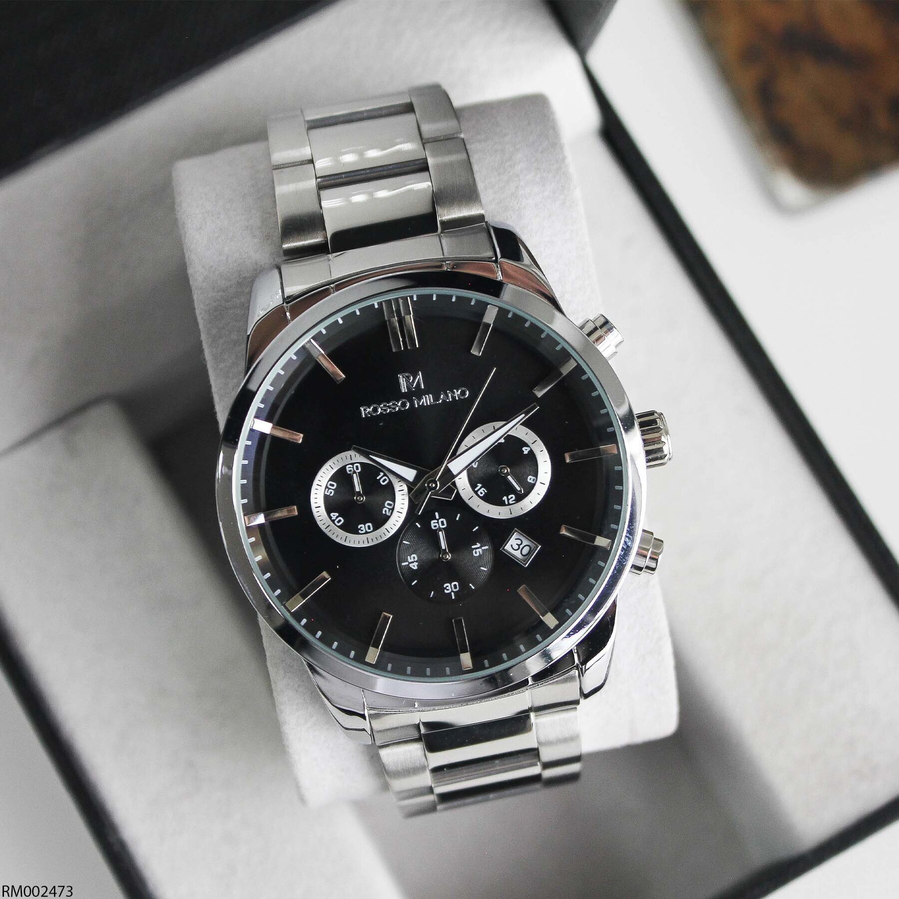 Rosso Milano RM002473 Çelik Kordonlu Erkek Kol Saati