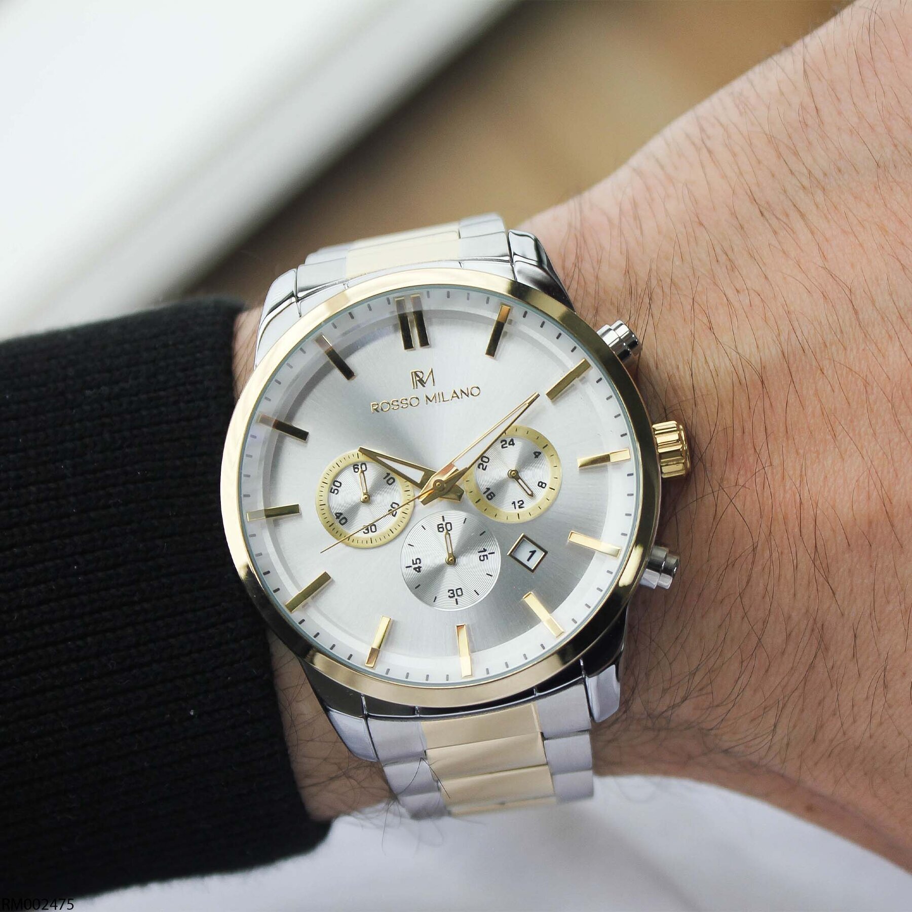 Rosso Milano RM002475 Çelik Kordonlu Erkek Kol Saati