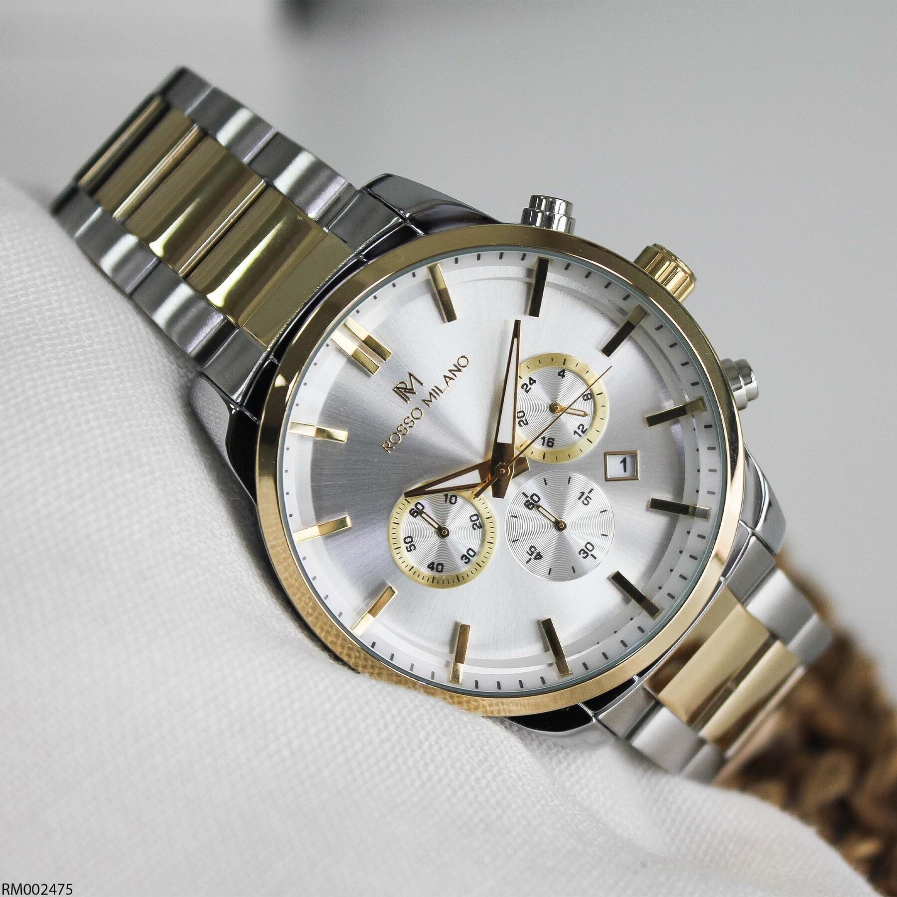 Rosso Milano RM002475 Çelik Kordonlu Erkek Kol Saati
