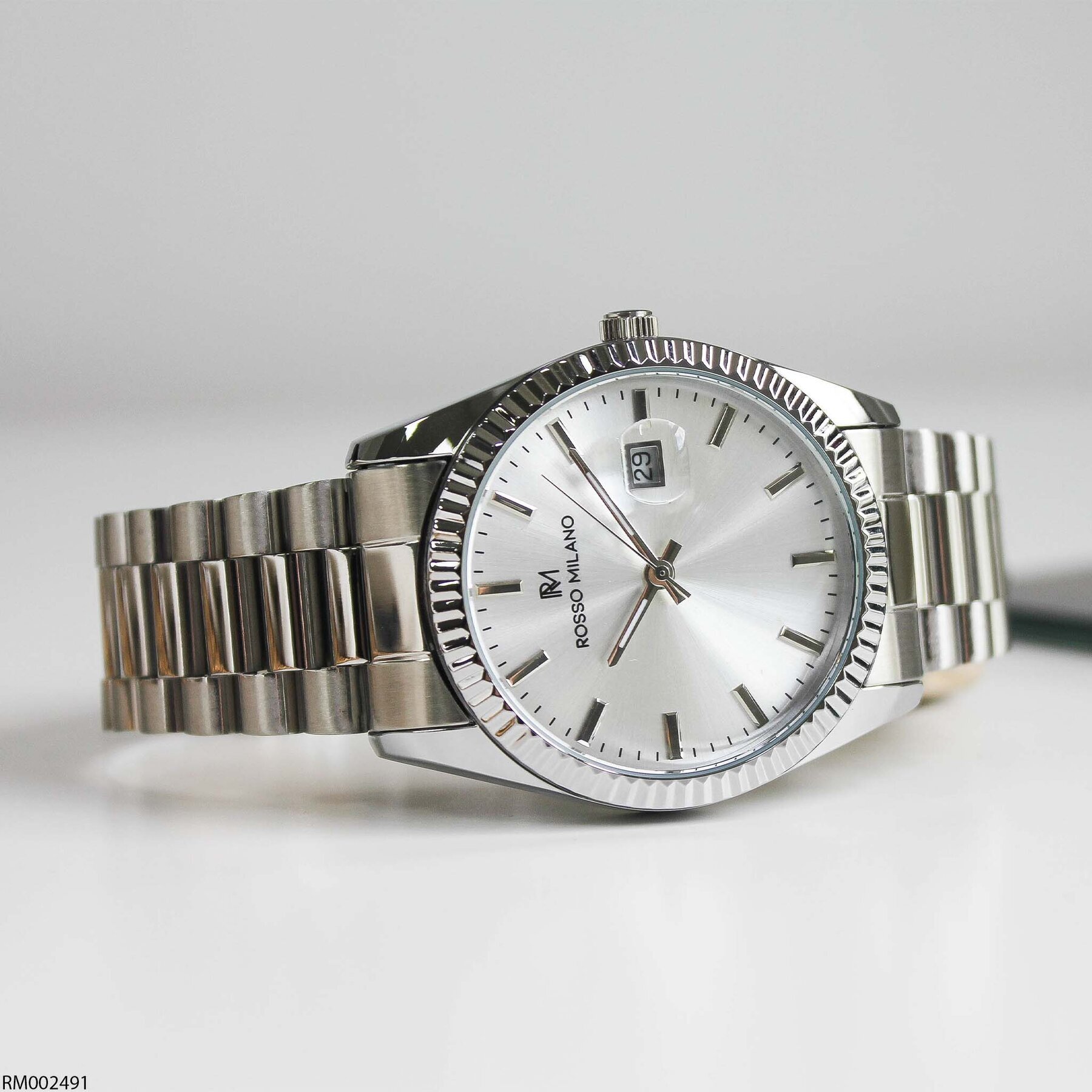 Rosso Milano RM002491 Çelik Kordonlu Erkek Kol Saati