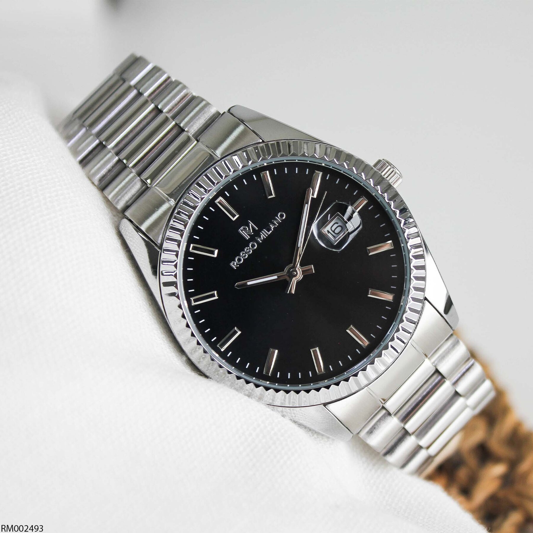 Rosso Milano RM002493 Çelik Kordonlu Erkek Kol Saati