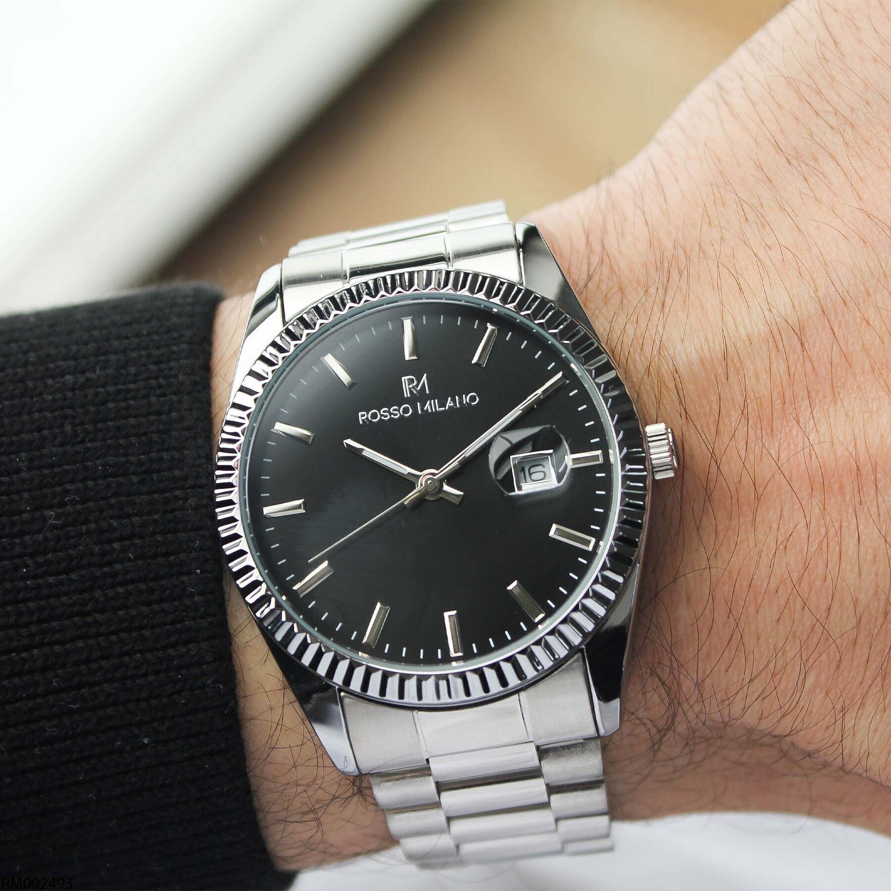Rosso Milano RM002493 Çelik Kordonlu Erkek Kol Saati