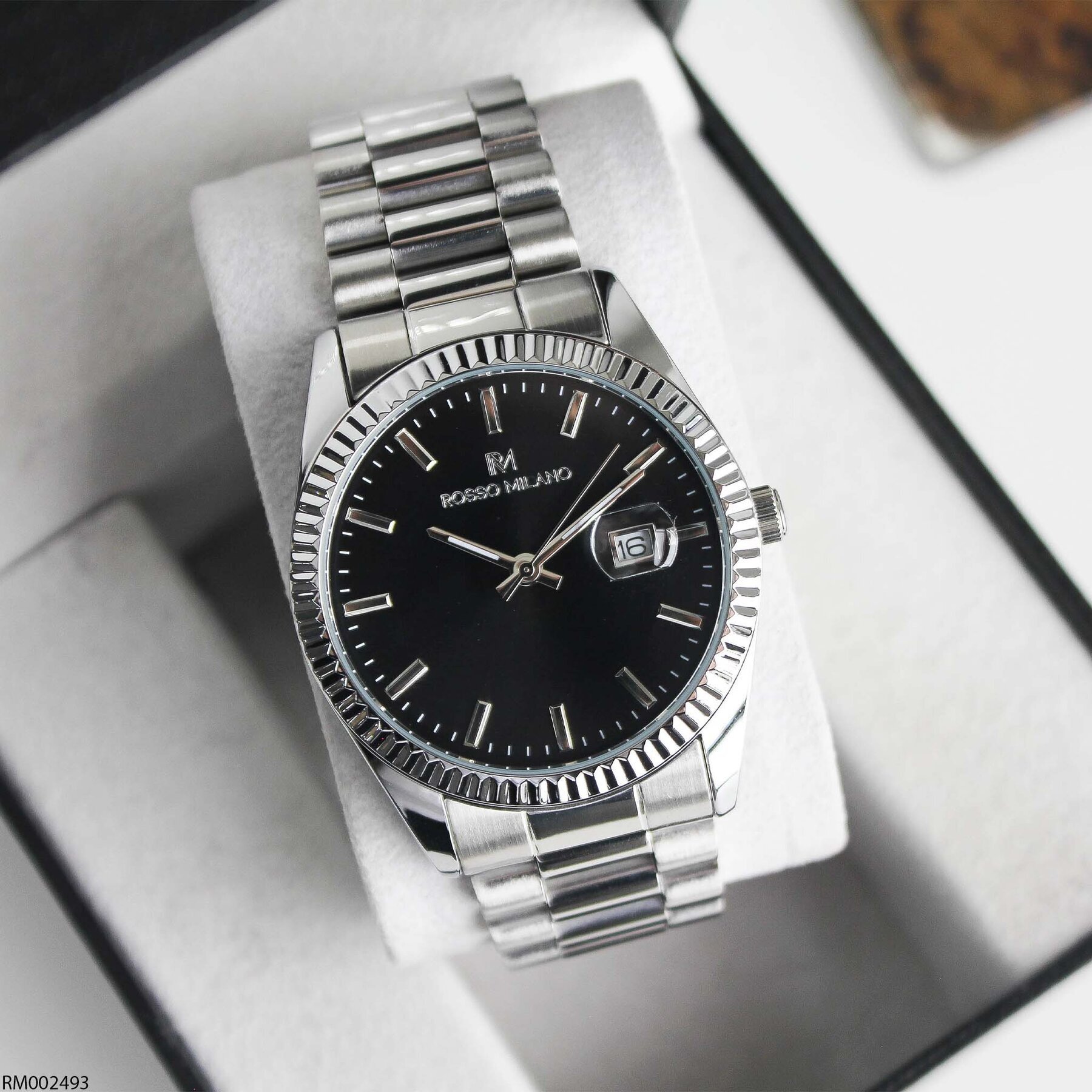 Rosso Milano RM002493 Çelik Kordonlu Erkek Kol Saati