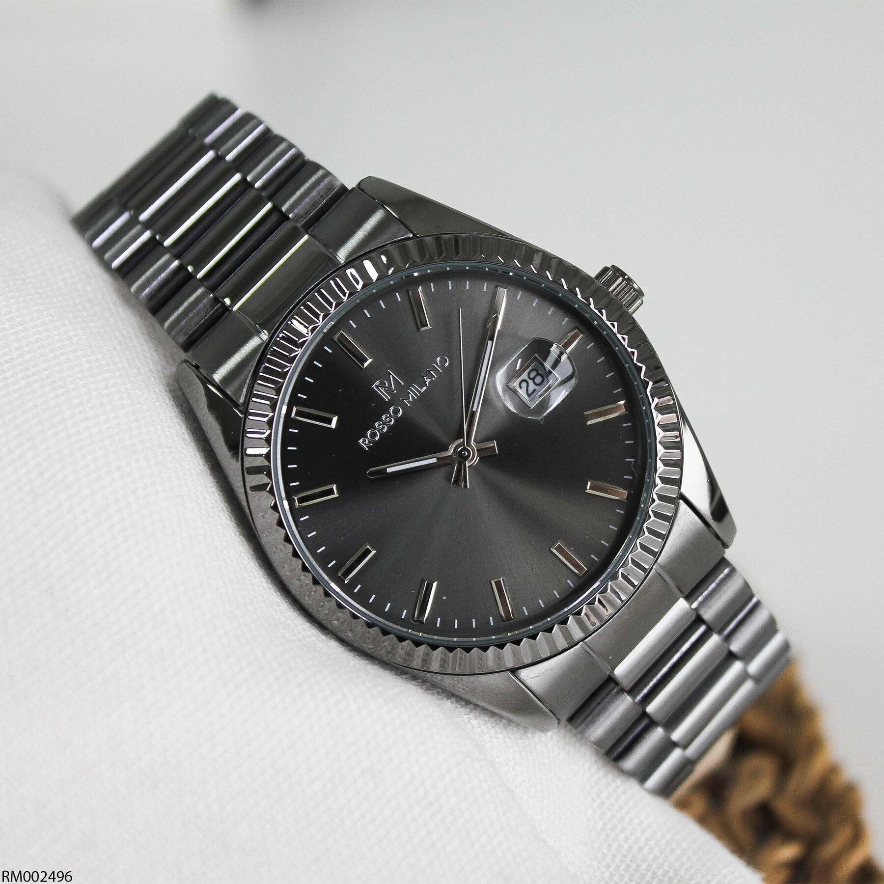 Rosso Milano RM002496 Çelik Kordonlu Erkek Kol Saati