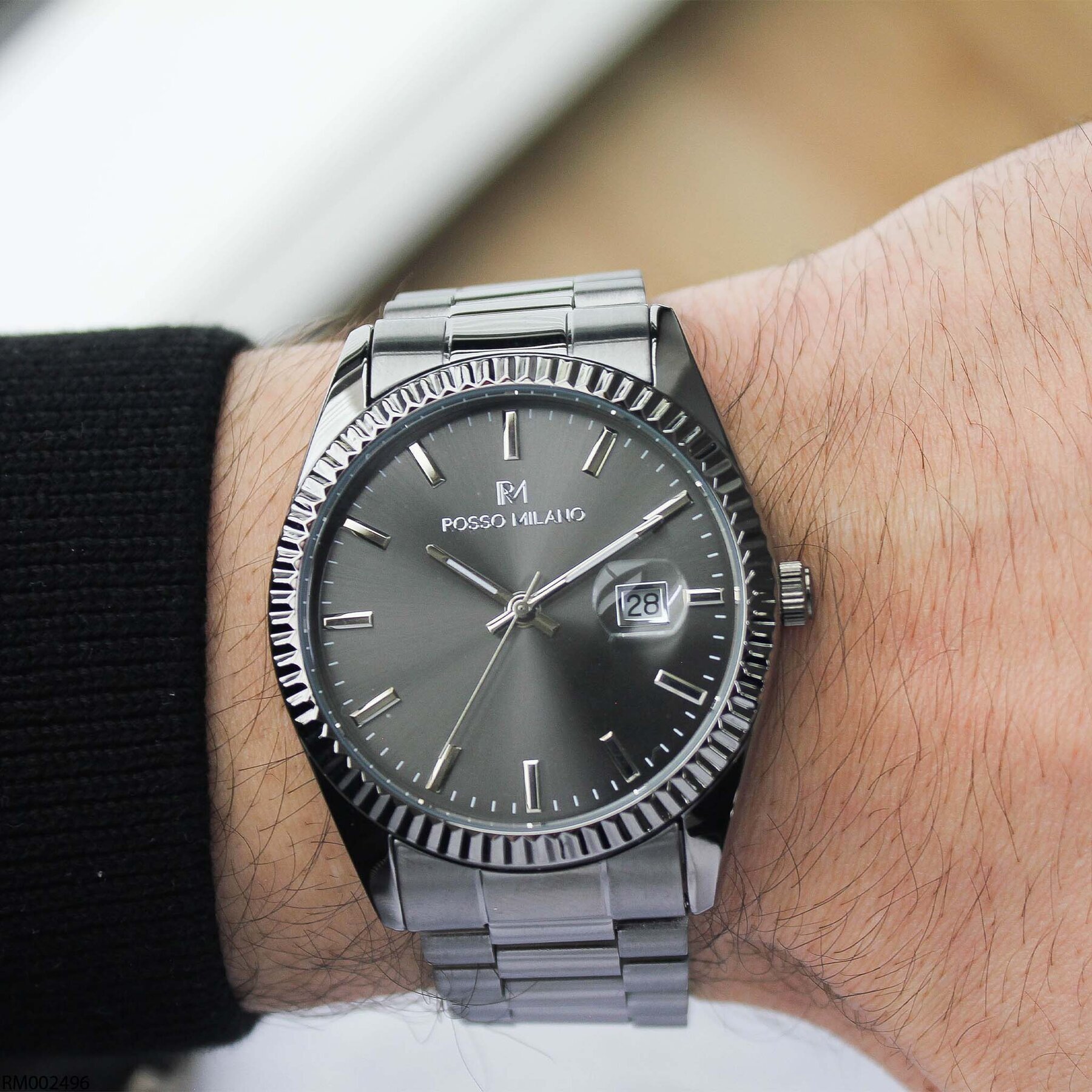 Rosso Milano RM002496 Çelik Kordonlu Erkek Kol Saati