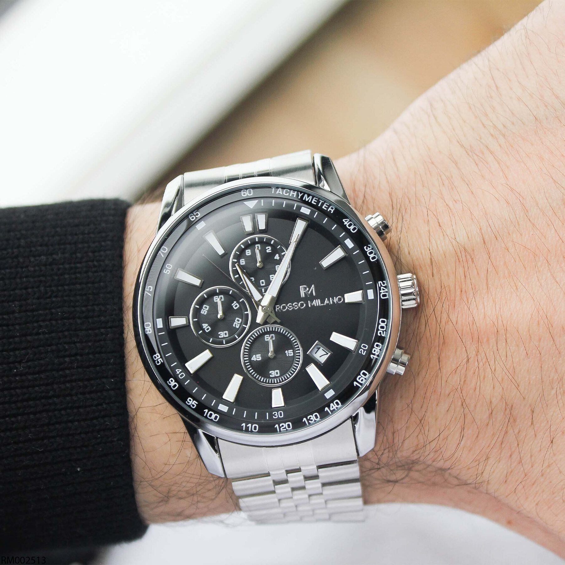 Rosso Milano RM002513 Çelik Kordonlu Erkek Kol Saati