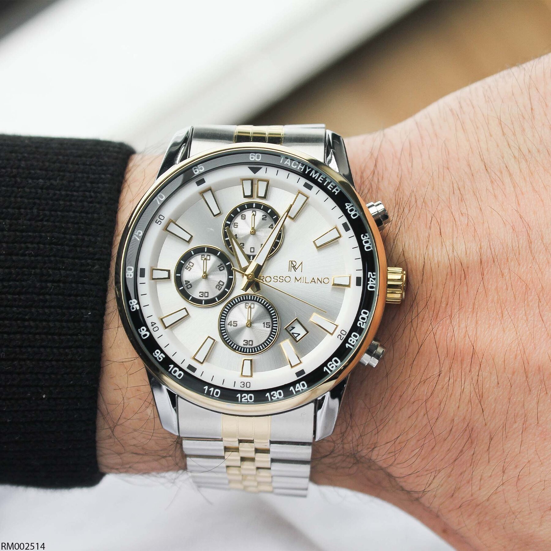 Rosso Milano RM002514 Çelik Kordonlu Erkek Kol Saati