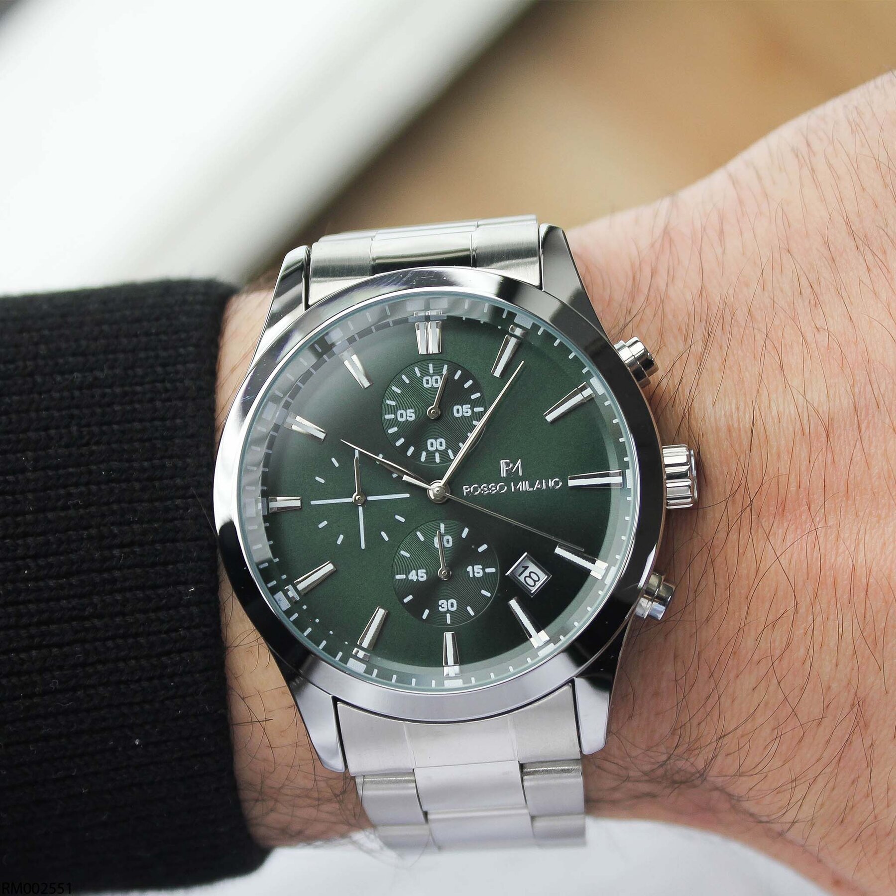 Rosso Milano RM002551 Çelik Kordonlu Erkek Kol Saati