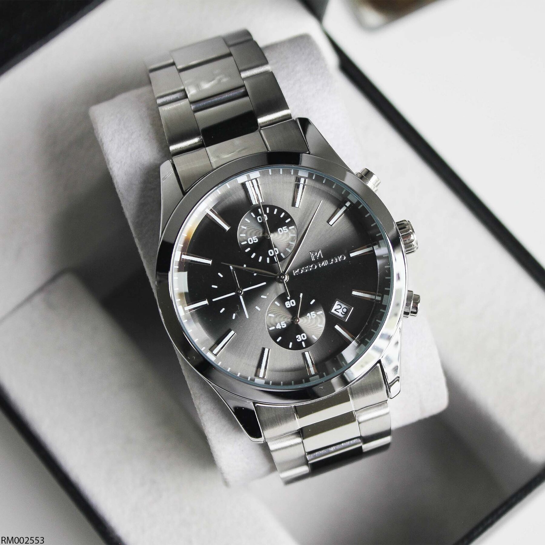 Rosso Milano RM002553 Çelik Kordonlu Erkek Kol Saati