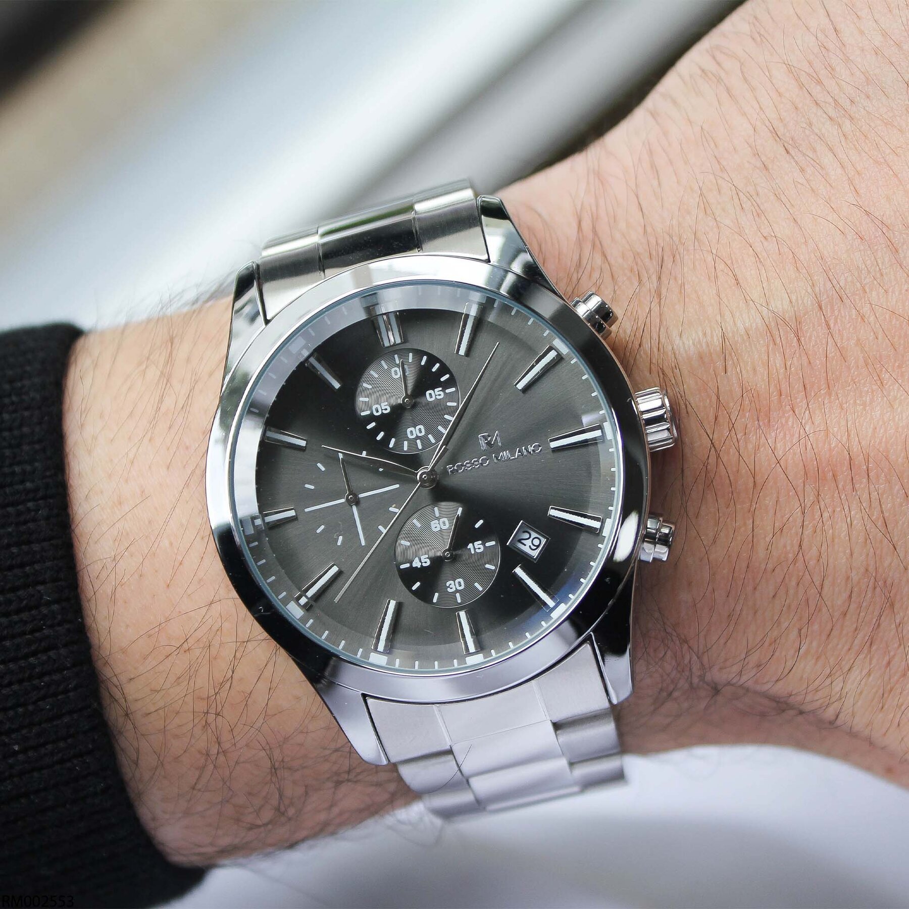 Rosso Milano RM002553 Çelik Kordonlu Erkek Kol Saati