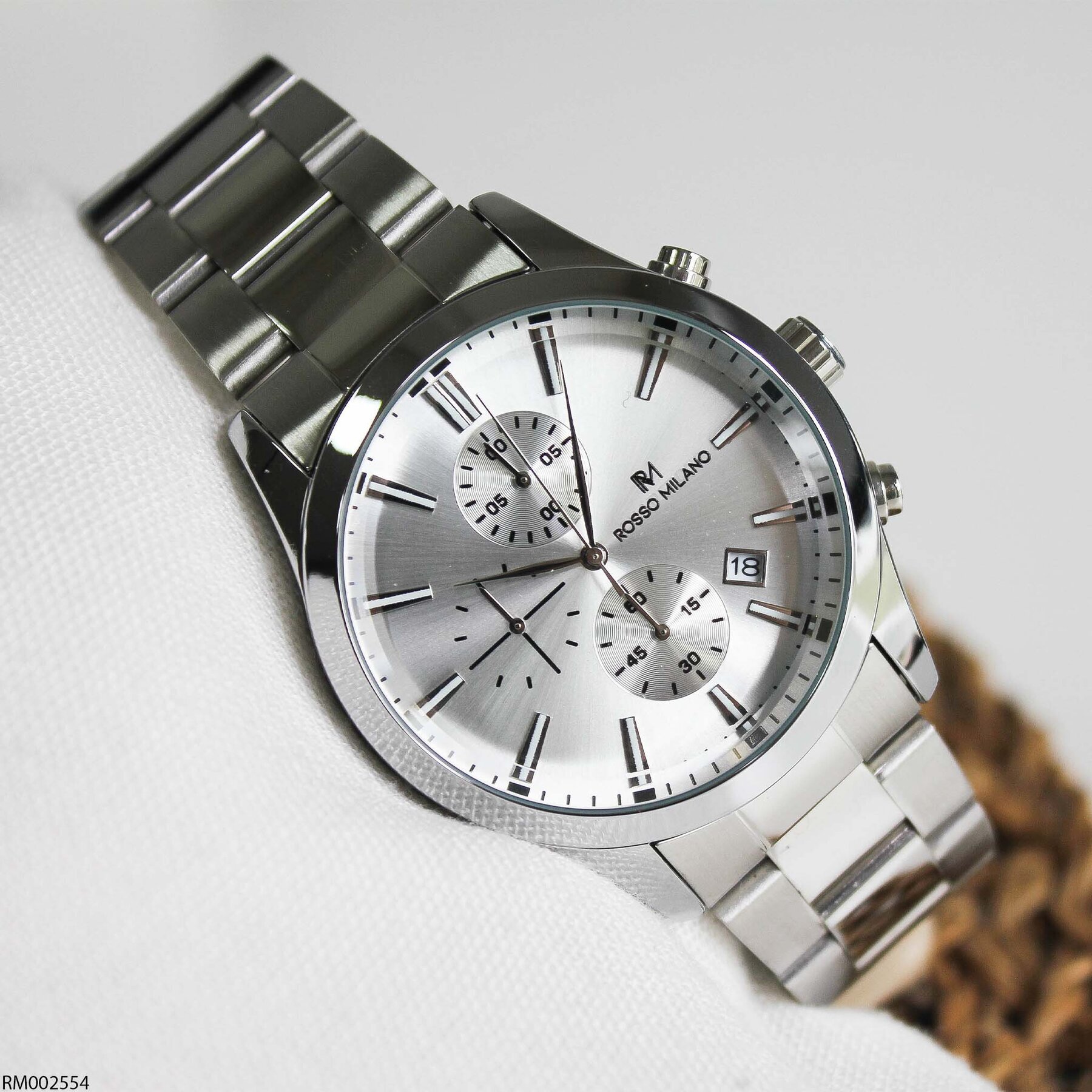 Rosso Milano RM002554 Çelik Kordonlu Erkek Kol Saati