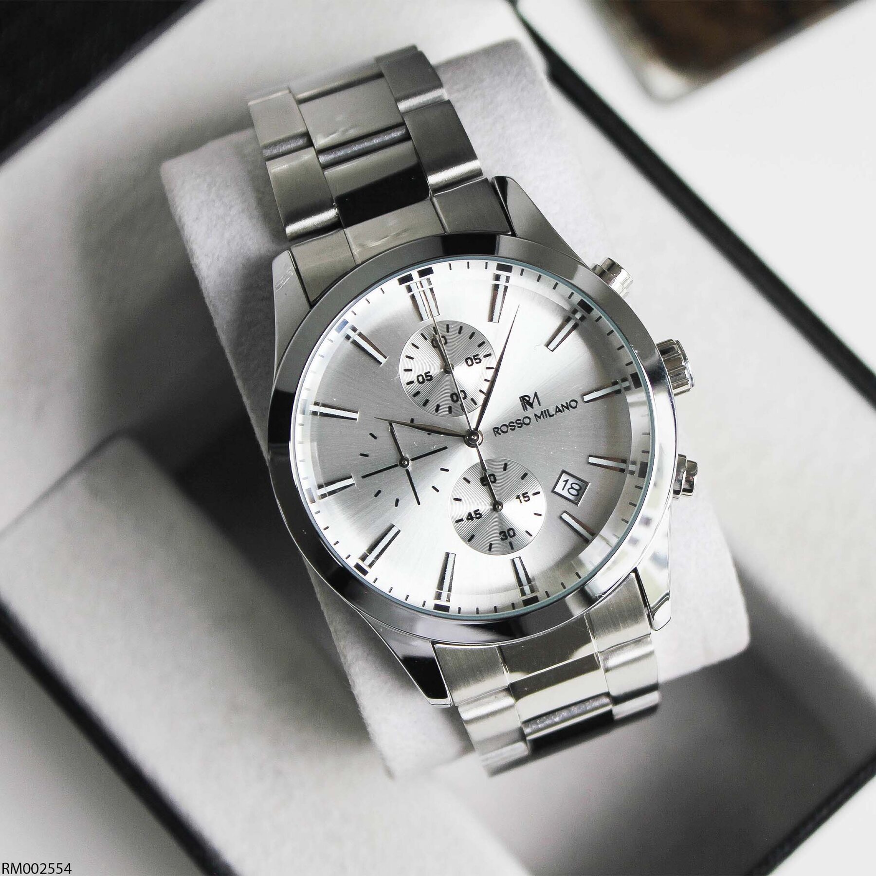 Rosso Milano RM002554 Çelik Kordonlu Erkek Kol Saati