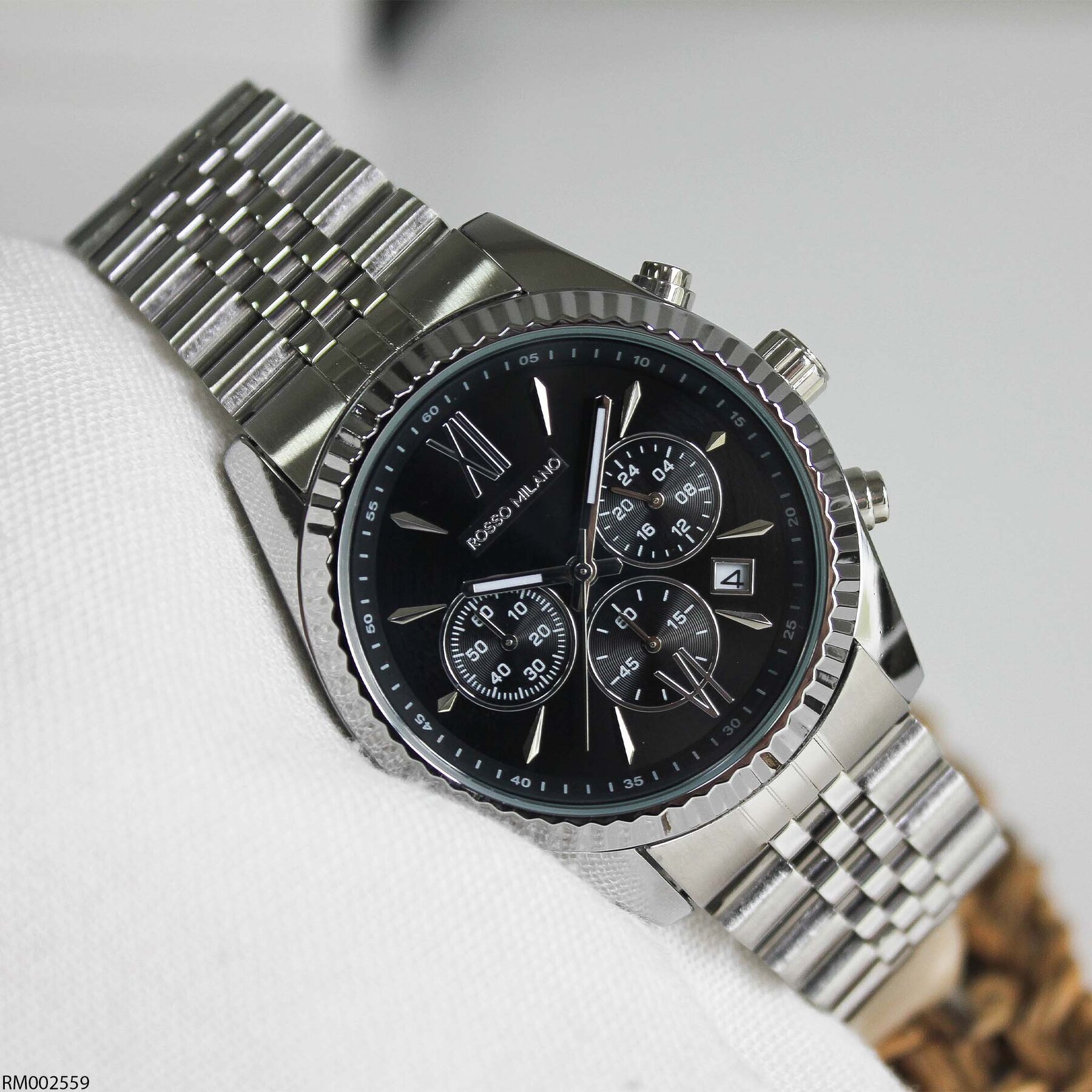 Rosso Milano RM002559 Çelik Kordonlu Erkek Kol Saati