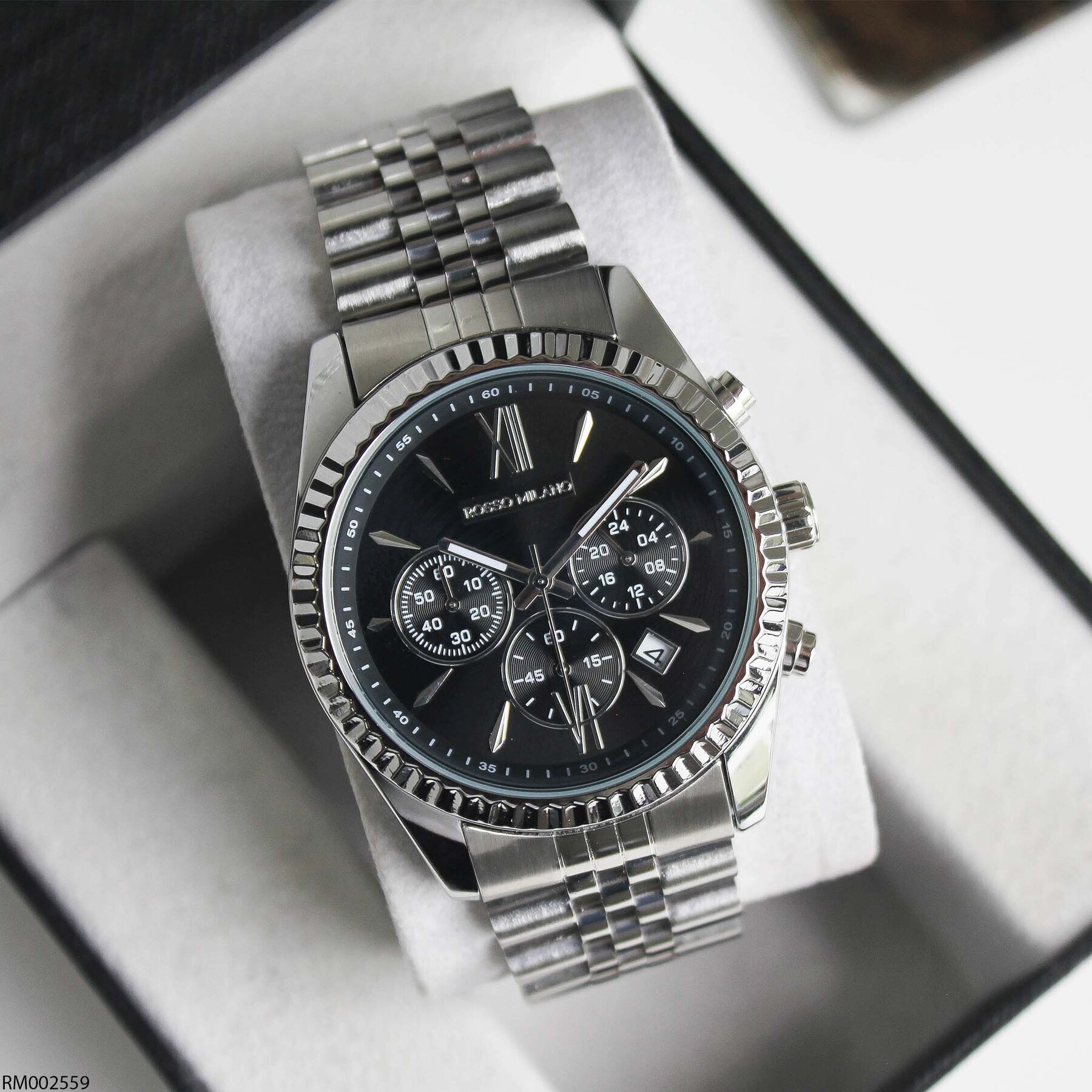 Rosso Milano RM002559 Çelik Kordonlu Erkek Kol Saati