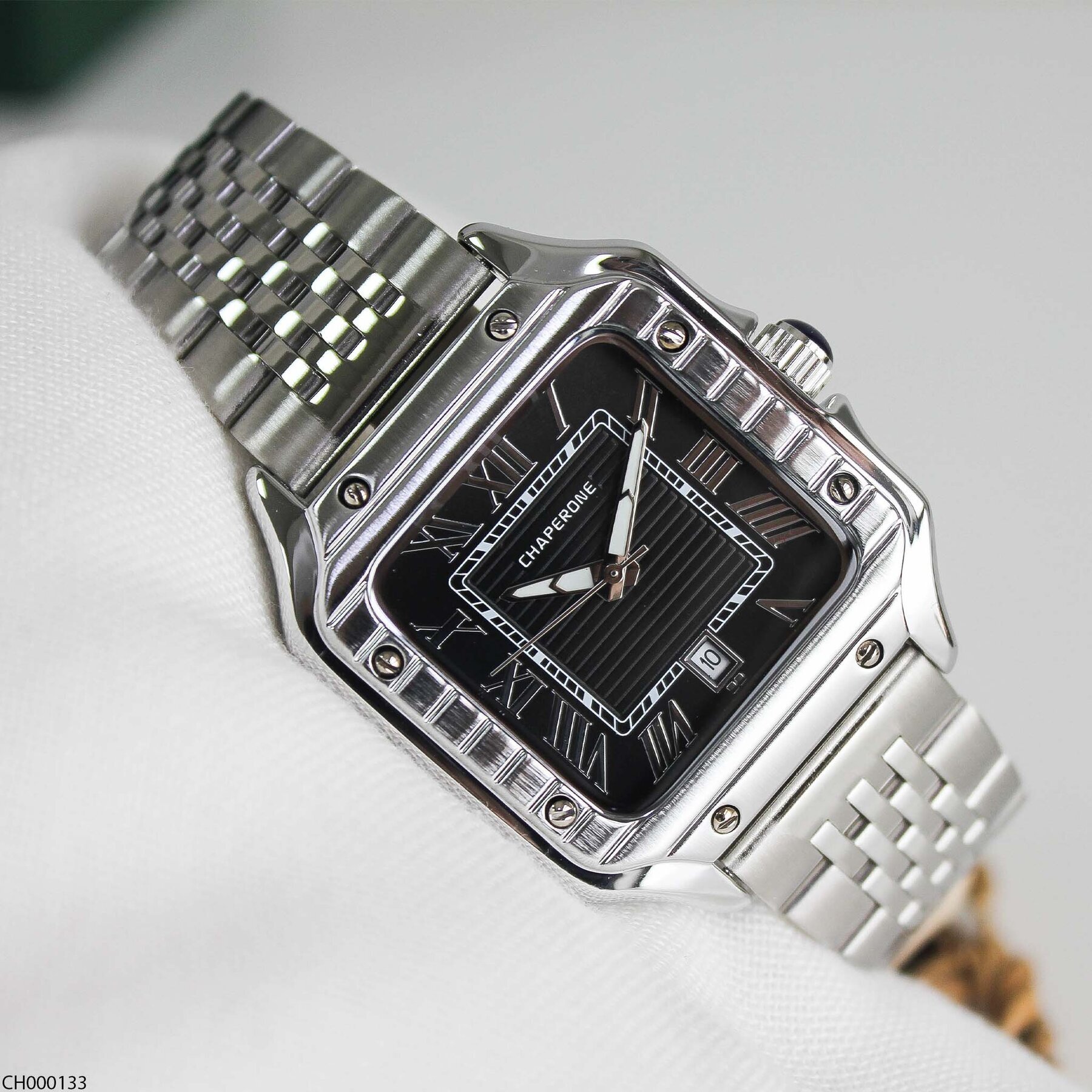 Chaperone CH000133 Çelik Kordonlu Erkek Kol Saati