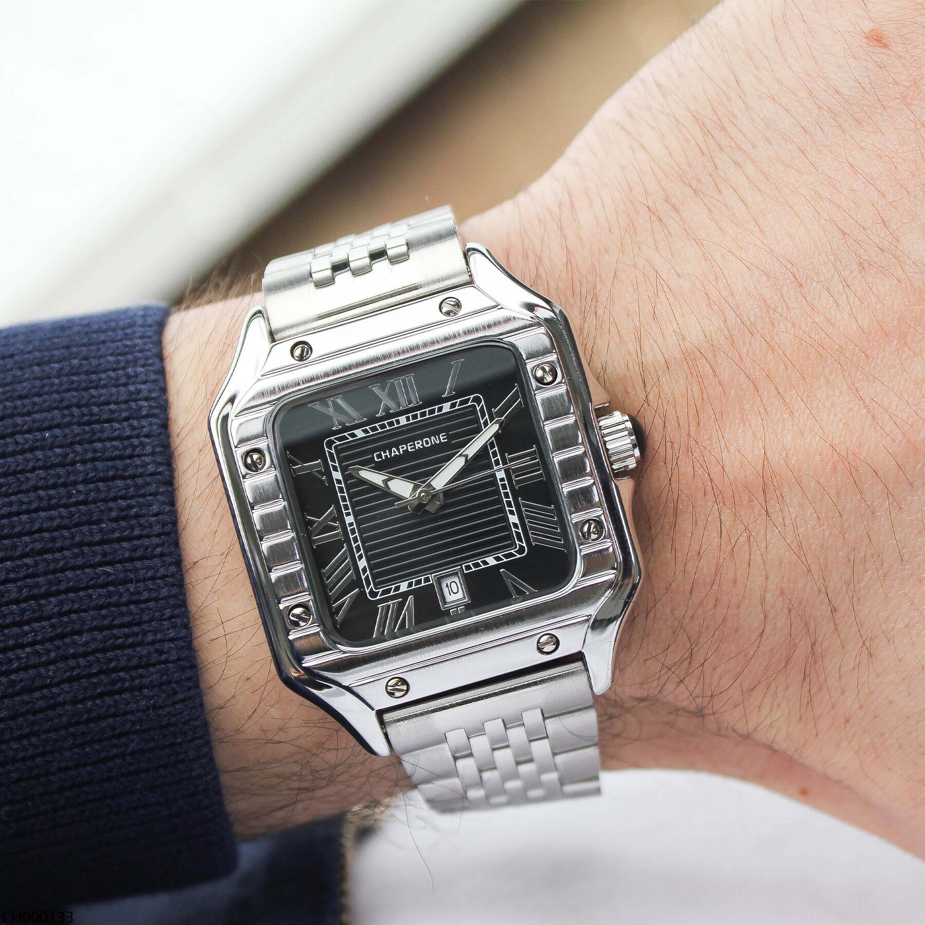 Chaperone CH000133 Çelik Kordonlu Erkek Kol Saati