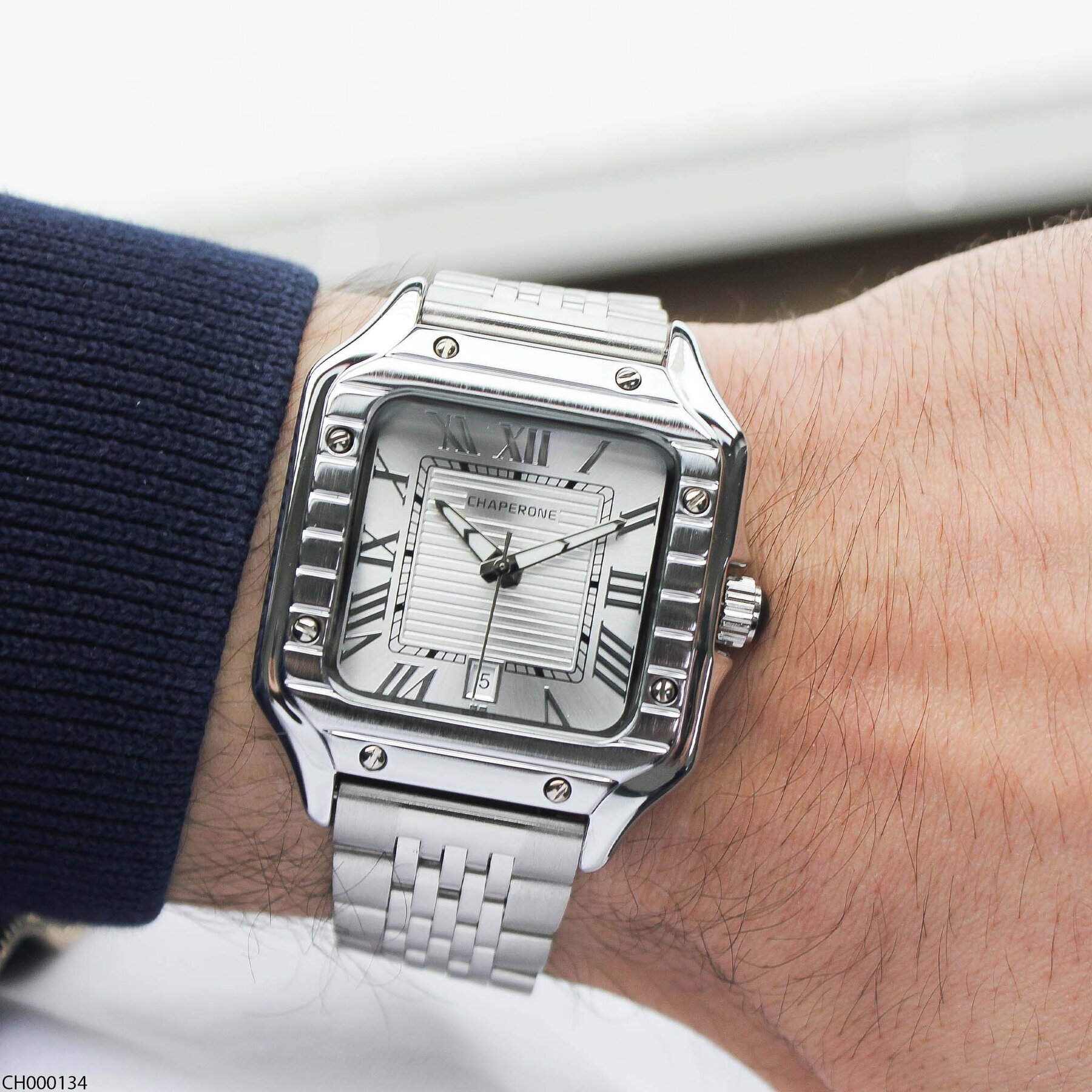 Chaperone CH000134 Çelik Kordonlu Erkek Kol Saati