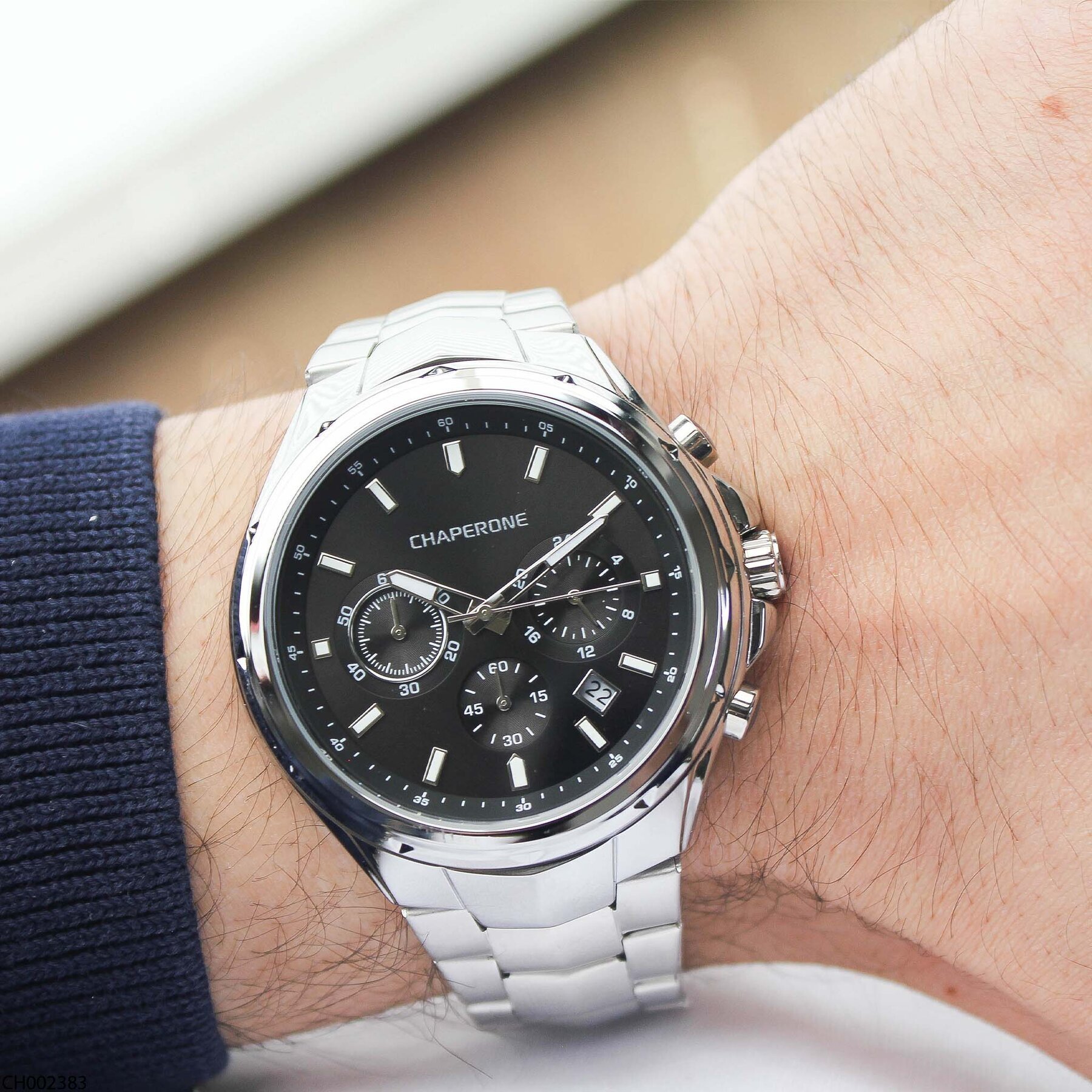 Chaperone CH002383 Çelik Kordonlu Erkek Kol Saati