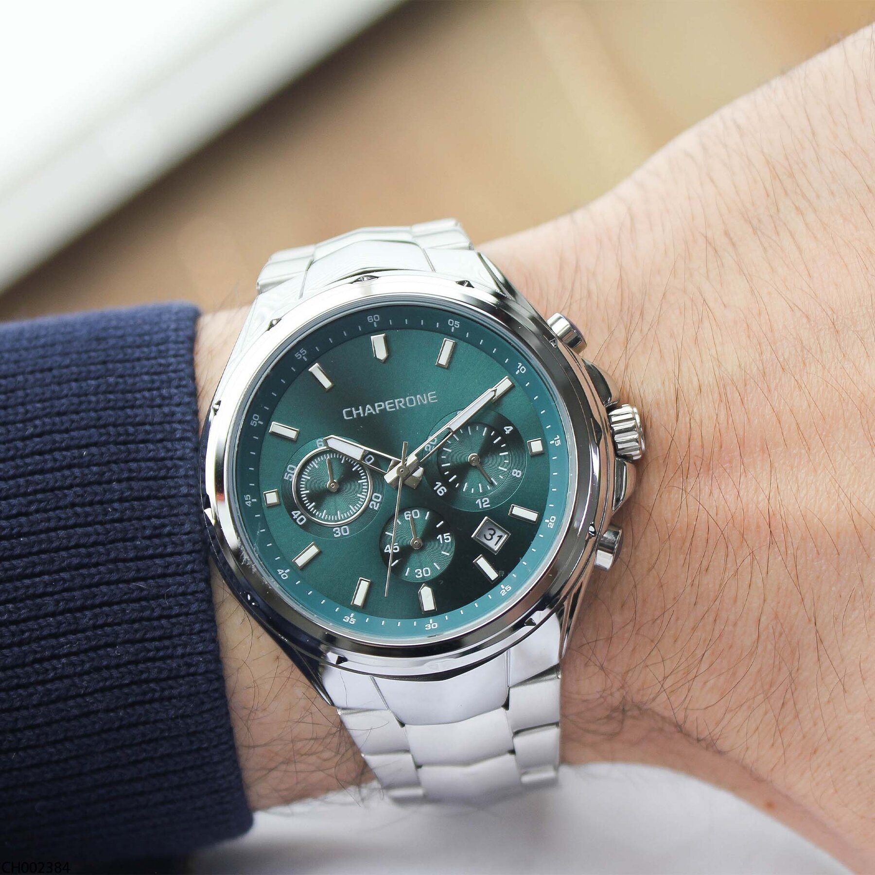 Chaperone CH002384 Çelik Kordonlu Erkek Kol Saati