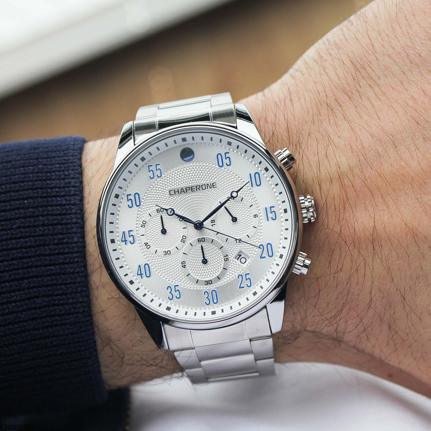 Chaperone CH002584 Çelik Kordonlu Erkek Kol Saati