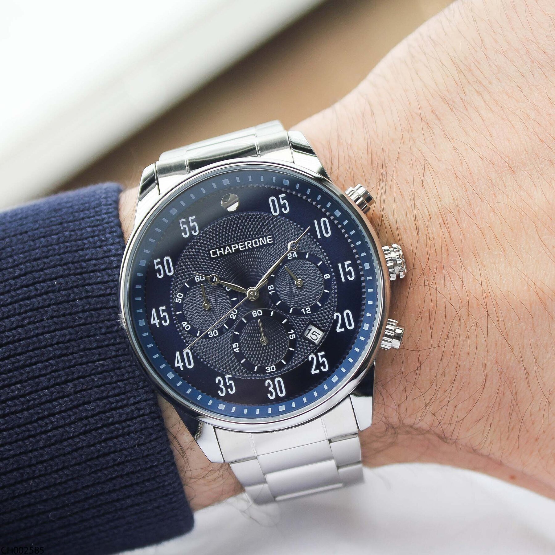 Chaperone CH002585 Çelik Kordonlu Erkek Kol Saati