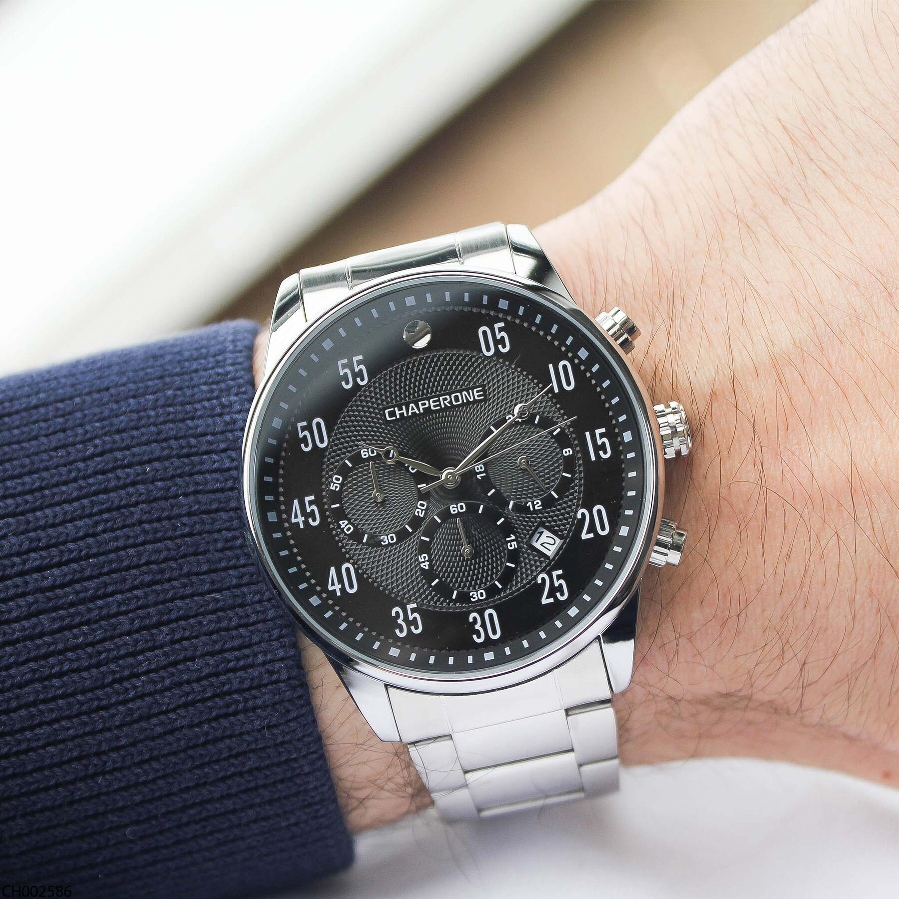 Chaperone CH002586 Çelik Kordonlu Erkek Kol Saati