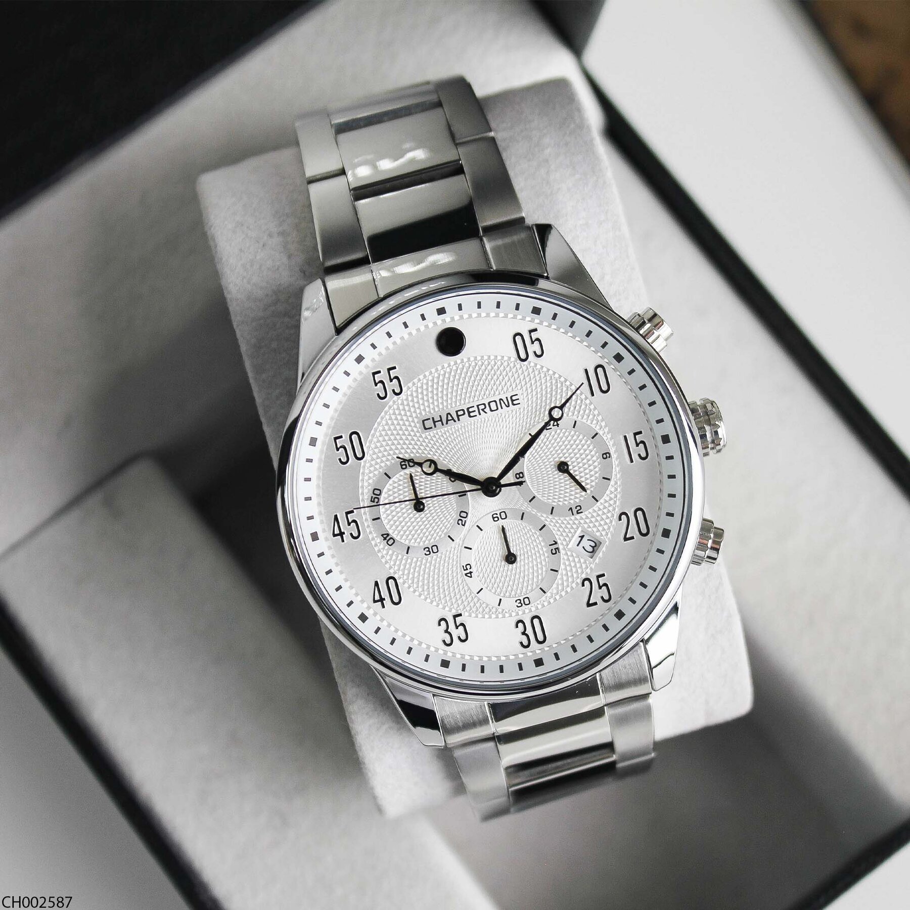 Chaperone CH002587 Çelik Kordonlu Erkek Kol Saati