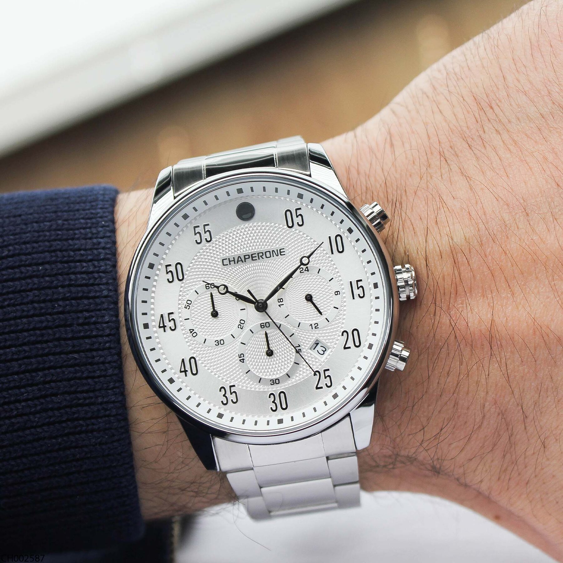 Chaperone CH002587 Çelik Kordonlu Erkek Kol Saati