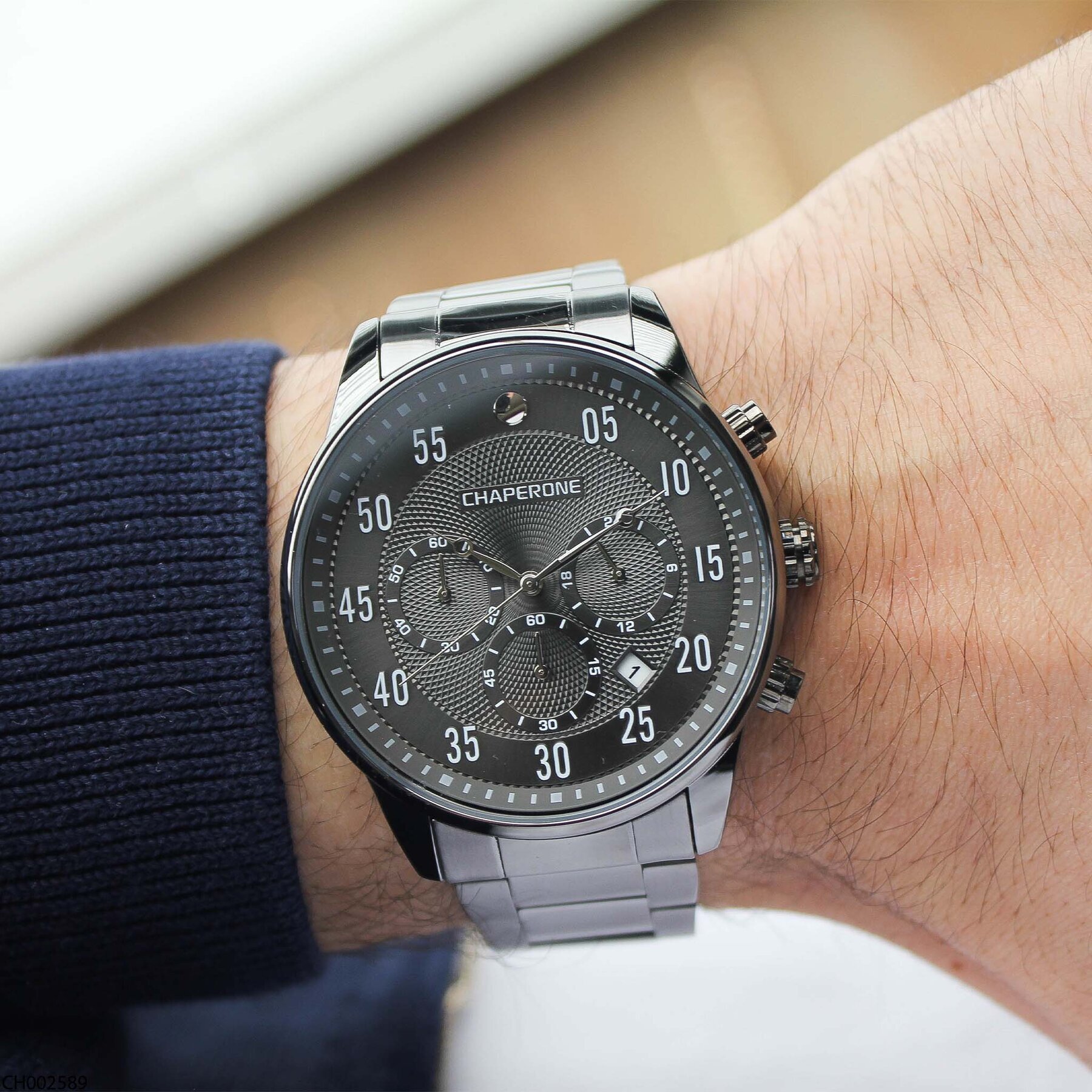 Chaperone CH002589 Çelik Kordonlu Erkek Kol Saati