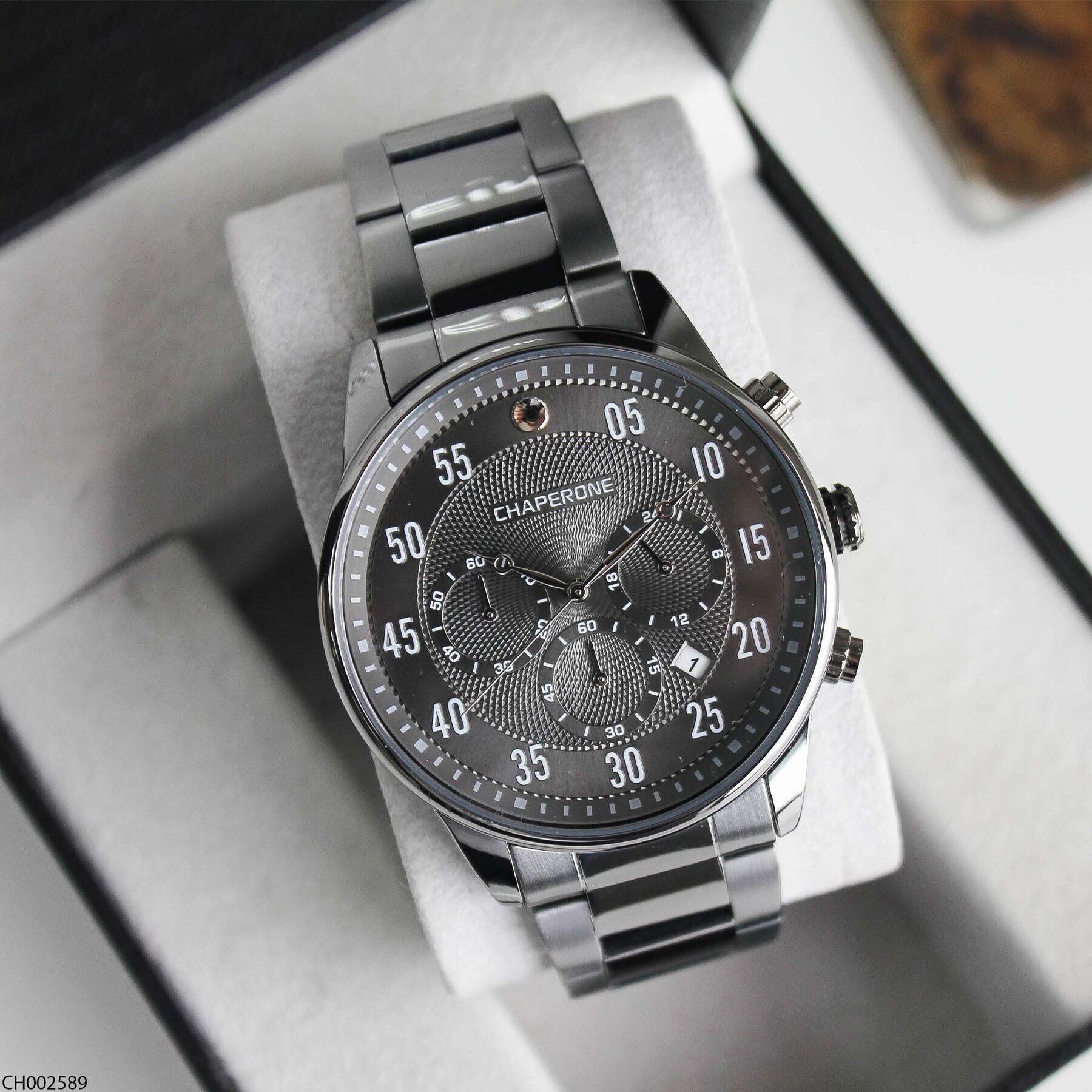 Chaperone CH002589 Çelik Kordonlu Erkek Kol Saati