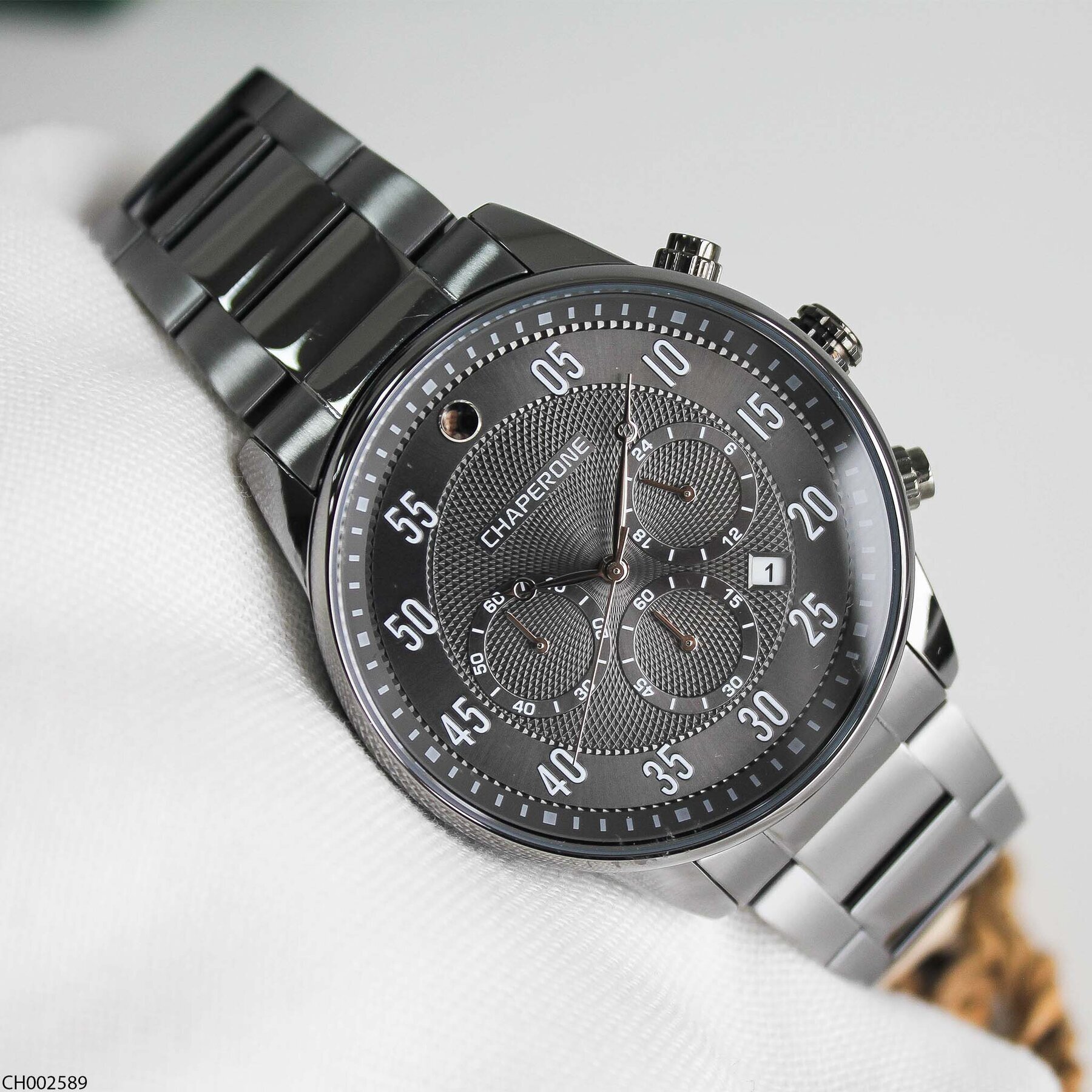 Chaperone CH002589 Çelik Kordonlu Erkek Kol Saati
