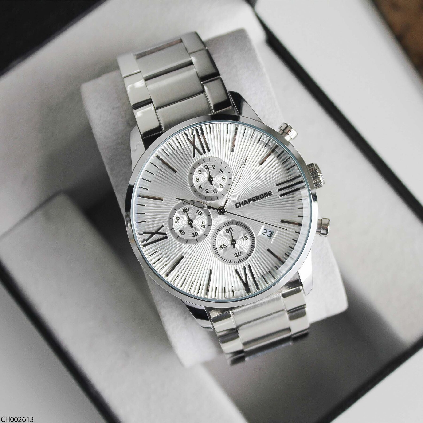 Chaperone CH002613 Çelik Kordonlu Erkek Kol Saati