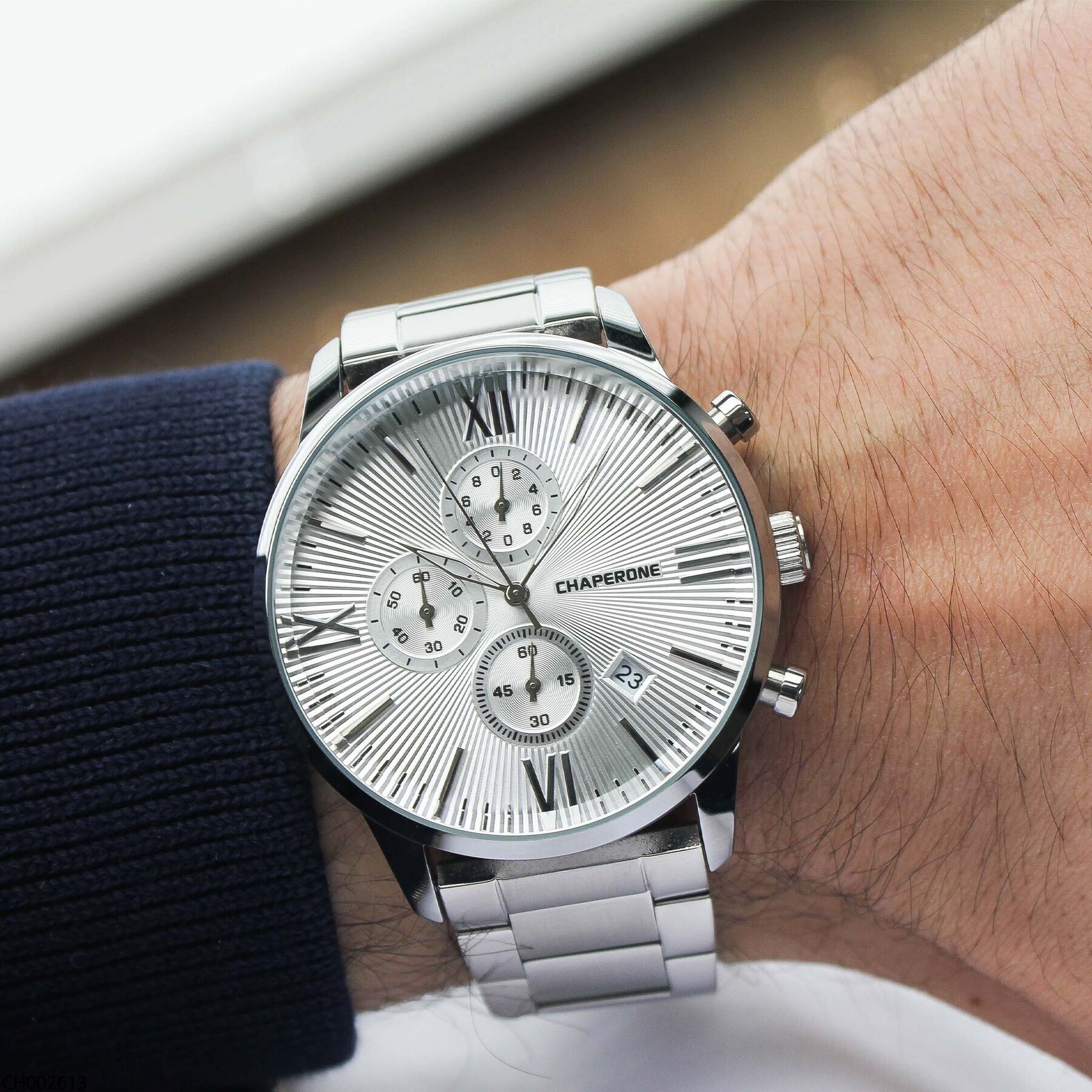 Chaperone CH002613 Çelik Kordonlu Erkek Kol Saati