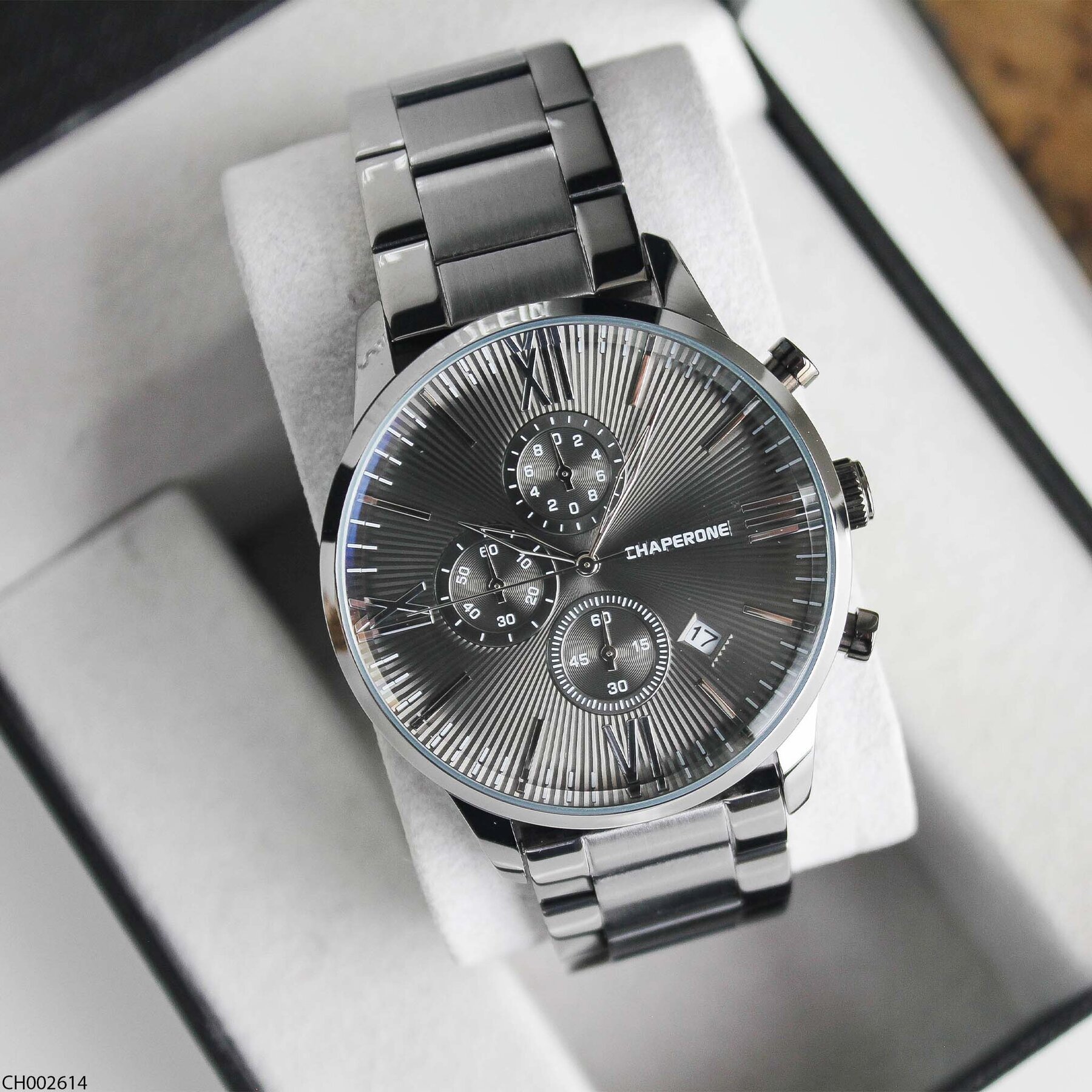 Chaperone CH002614 Çelik Kordonlu Erkek Kol Saati